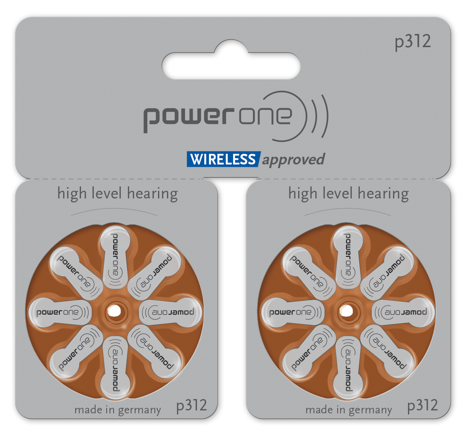 EWANTO_de__L13760__Varta_p312_6808KasLtD8EHDcXF Varta Power One Gr. 312 Hörgerätebatterien 1,45V 16er Blister Braun PR41 24607 p312 p312