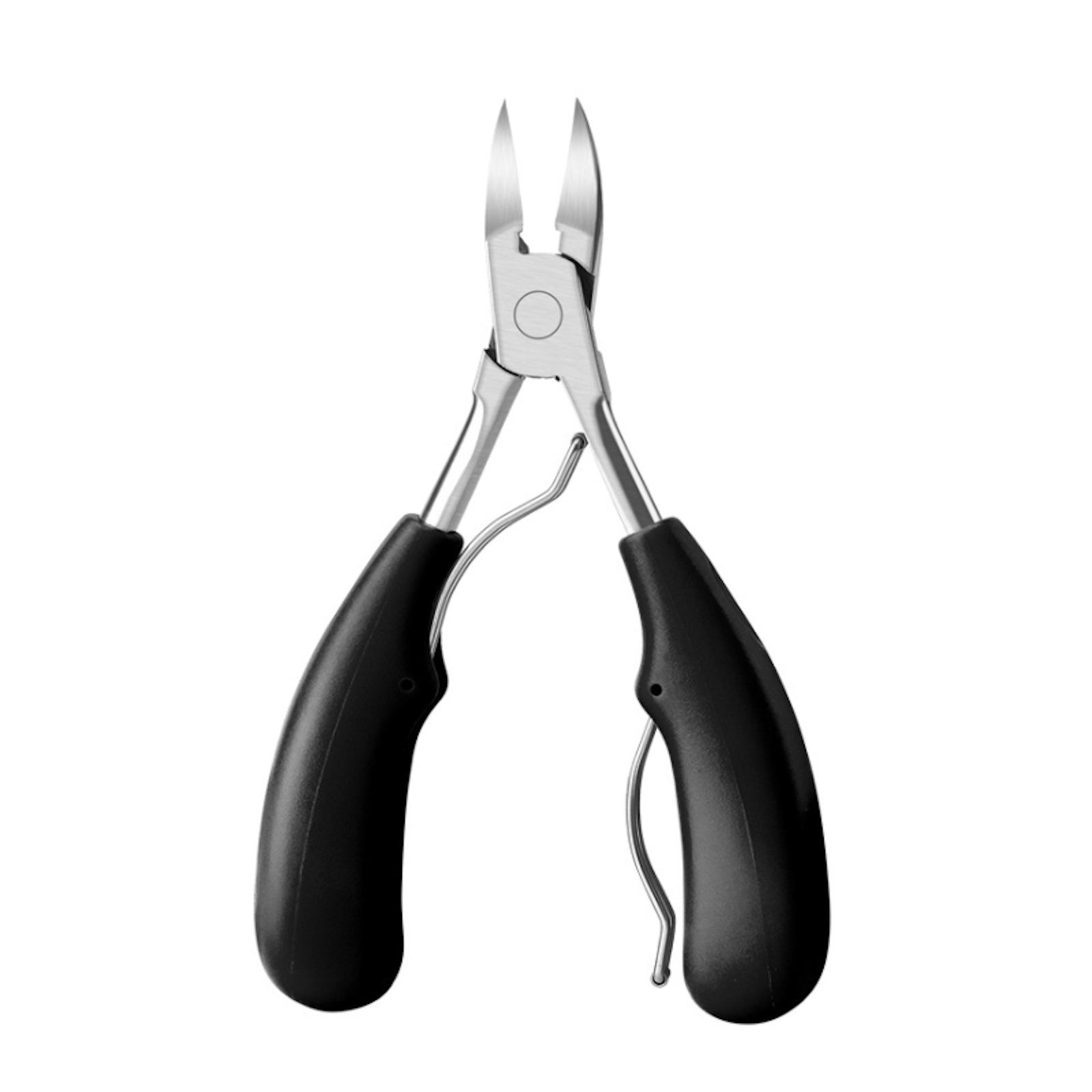EWANTO Nagelschere Zehennagel Knipser Nagelzange für dicke und tief eingewachsene Zehennägel mit gebogener Spitze für leichtes Schneiden Nagel Knipser für Pediküre Schwarz HH-20