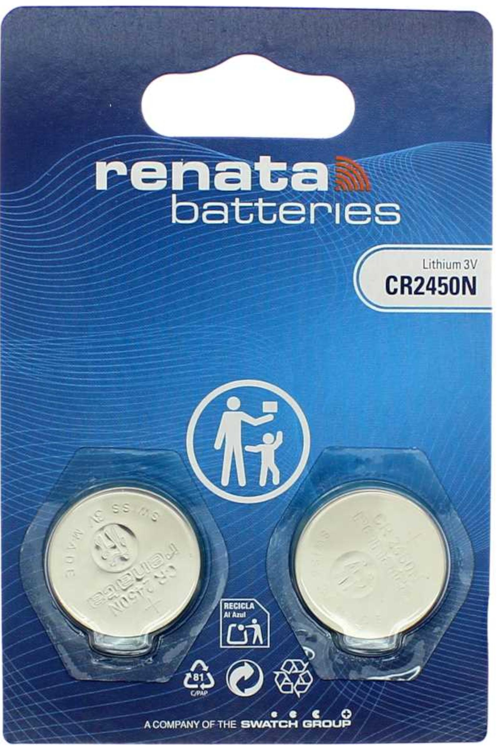 Renata 2er Blister CR2450N Lithiumzelle 540 mAh 3V CR2450N