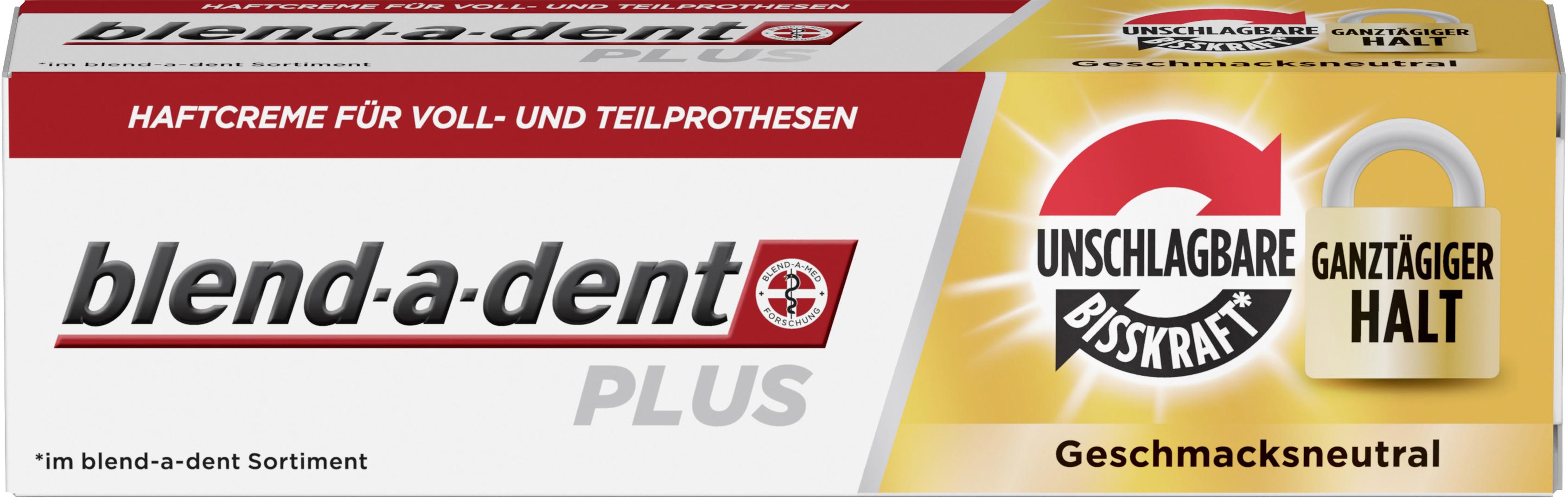 blend-a-dent Plus Haftcreme Unschlagbare Bisskraft Geschmacksneutral 40G