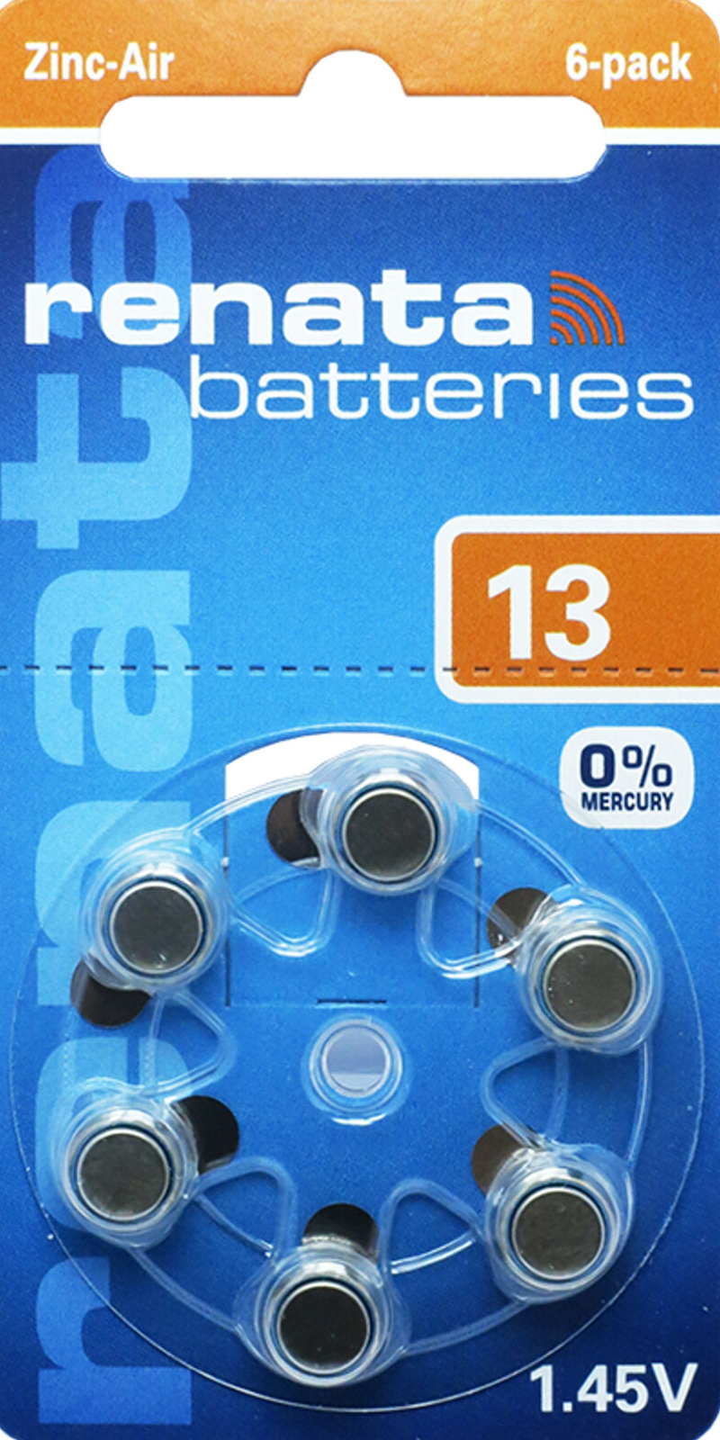 EWANTO_de__L4743__Renata_100791_5603edEwuHBH9FlNR Renata Gr. 13 Hörgerätebatterien 6er Blister PR48 Orange REB 100791