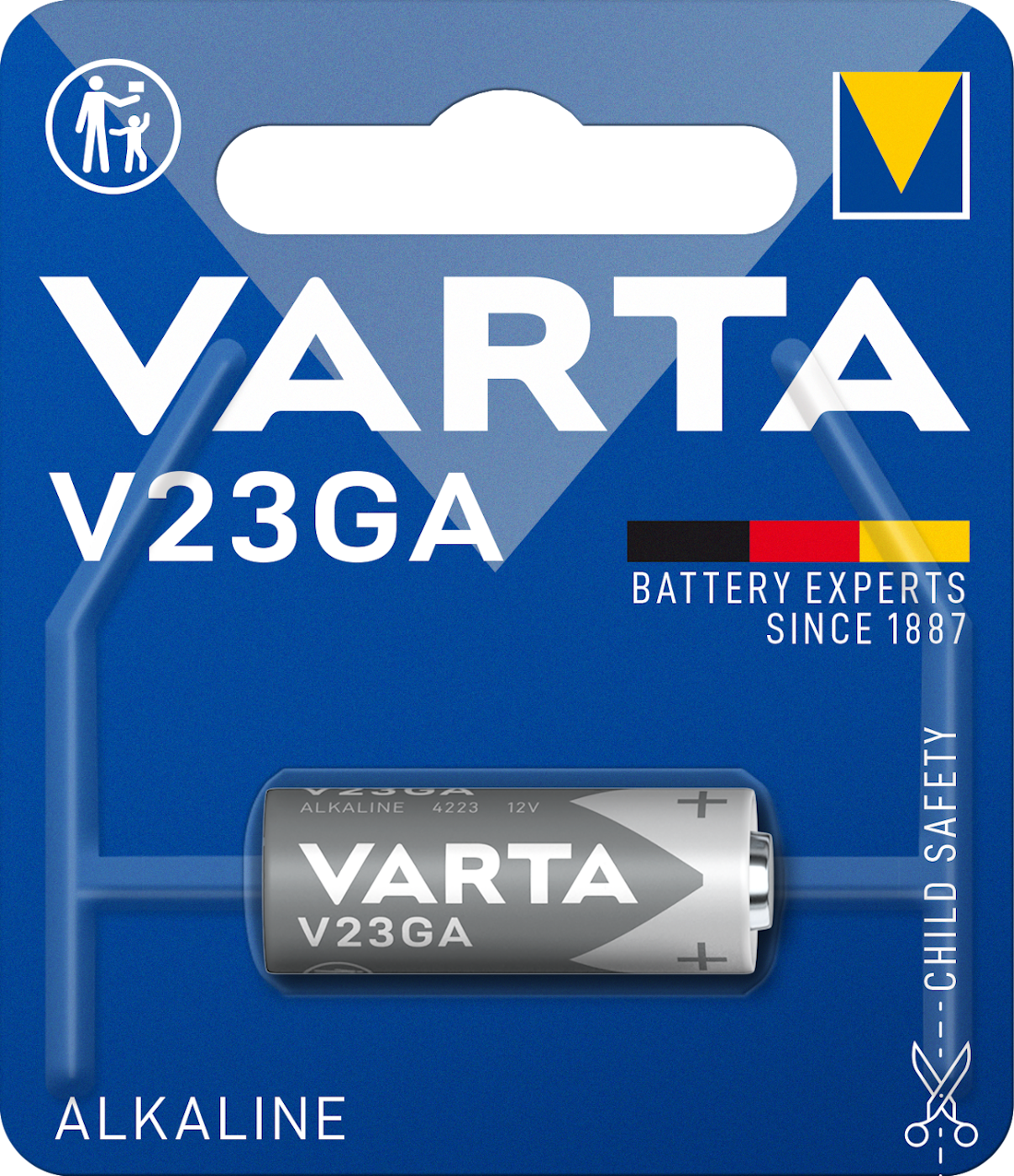 Varta V23GA 12V Alkaline 1er Blister 8LR932 Fotobatterie A23 8LR932 4223
