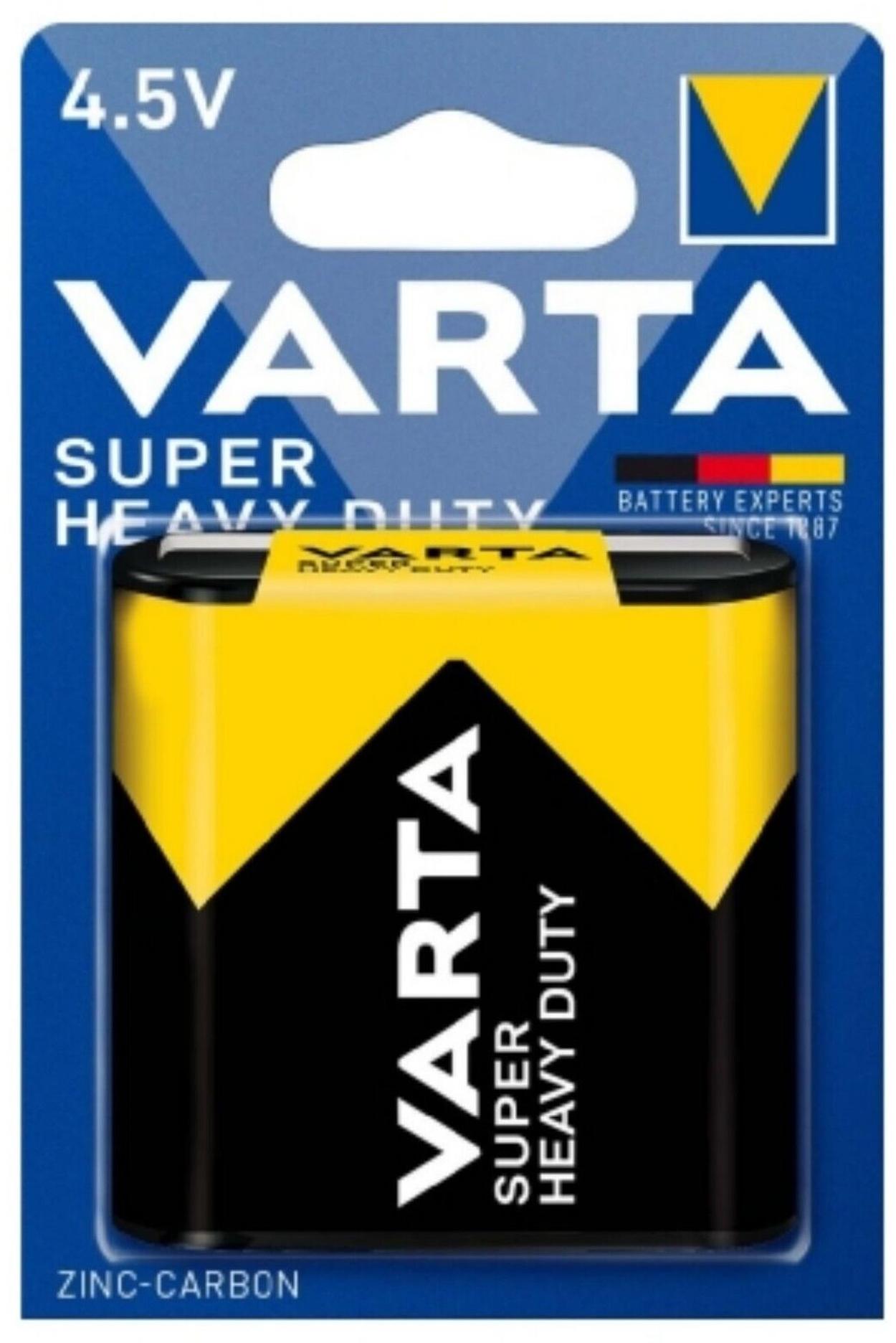 Varta Superlife Zink-Kohle Flachbatterie Super Heavy Duty 3R12 4,5 V 1er Blister 2012