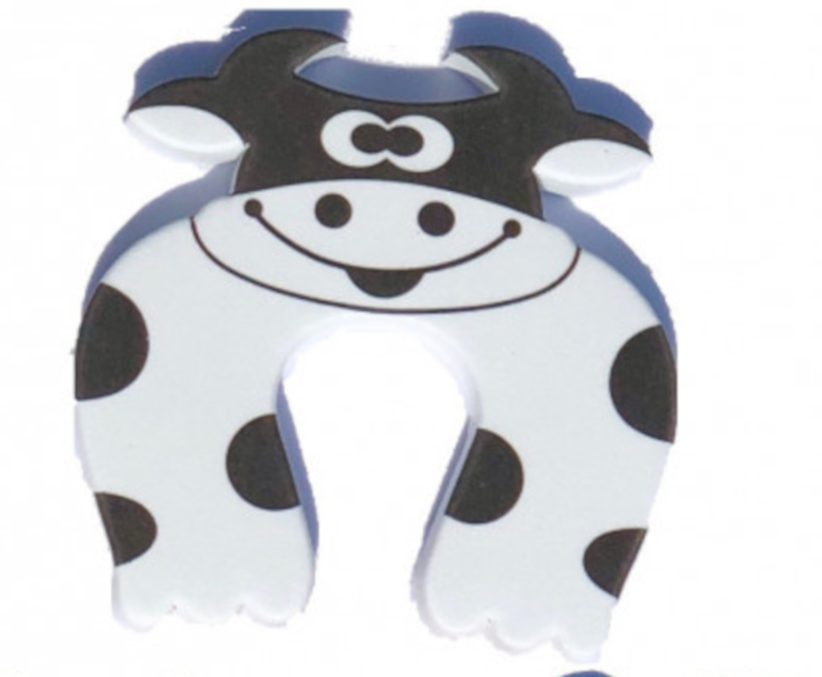 EWANTO Türstopper Kuh für Kinder und Haustiere aus Schaumstoff Finger Fensterstopper Einklemmschutz Kindersicherung TSKU-01