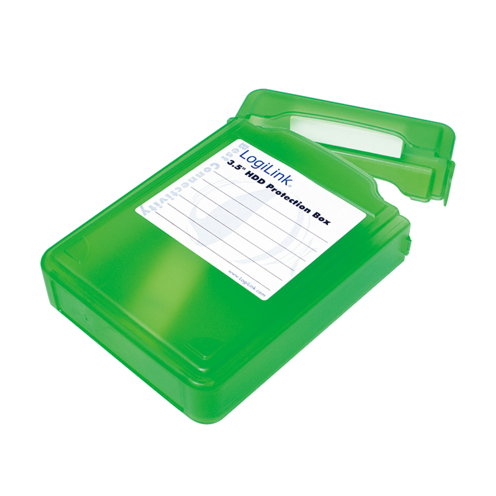 LogiLink Festplatten Schutz-Box für 3,5" HDDs Grün UA0133G