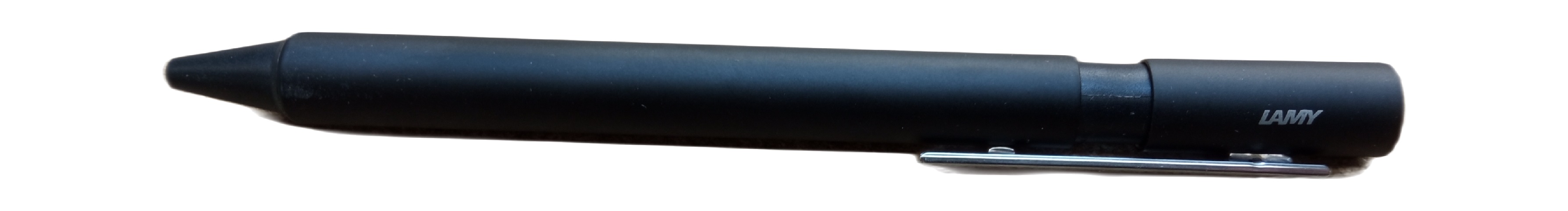 Lamy pur Kugelschreiber 247 – Kuli aus Aluminium in der Farbe Blau, rundmattiert – Mit Großraummine – Strichbreite M 