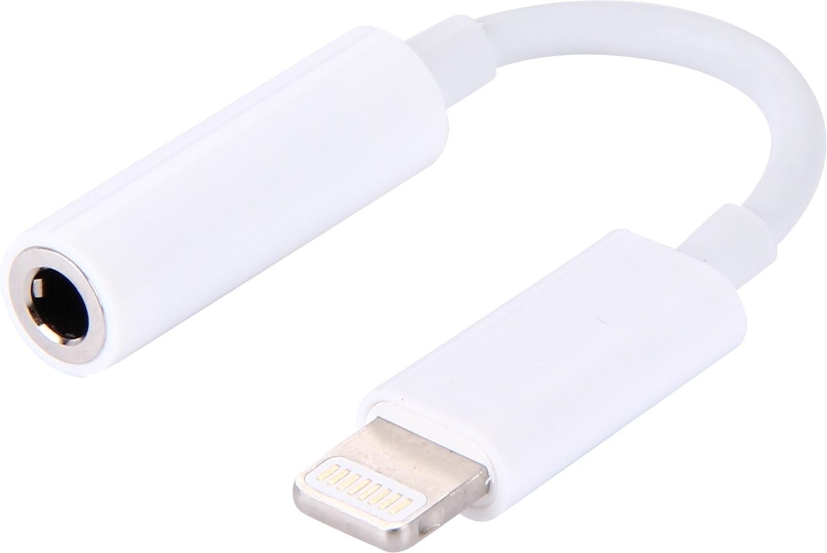 EWANTO 10 cm Klinke Stecker für Apple für iOS iPhone 5 bis 13 X Xr Xs Max für Ipad (m) auf  3,5mm AUX (w) Buchse Kabel weiß Musik Kopfhörer Audioadapterkabel für iphone Macbook für ipad Adapter für Apple für iPad für iPod für Macbook VVUTCHE-0