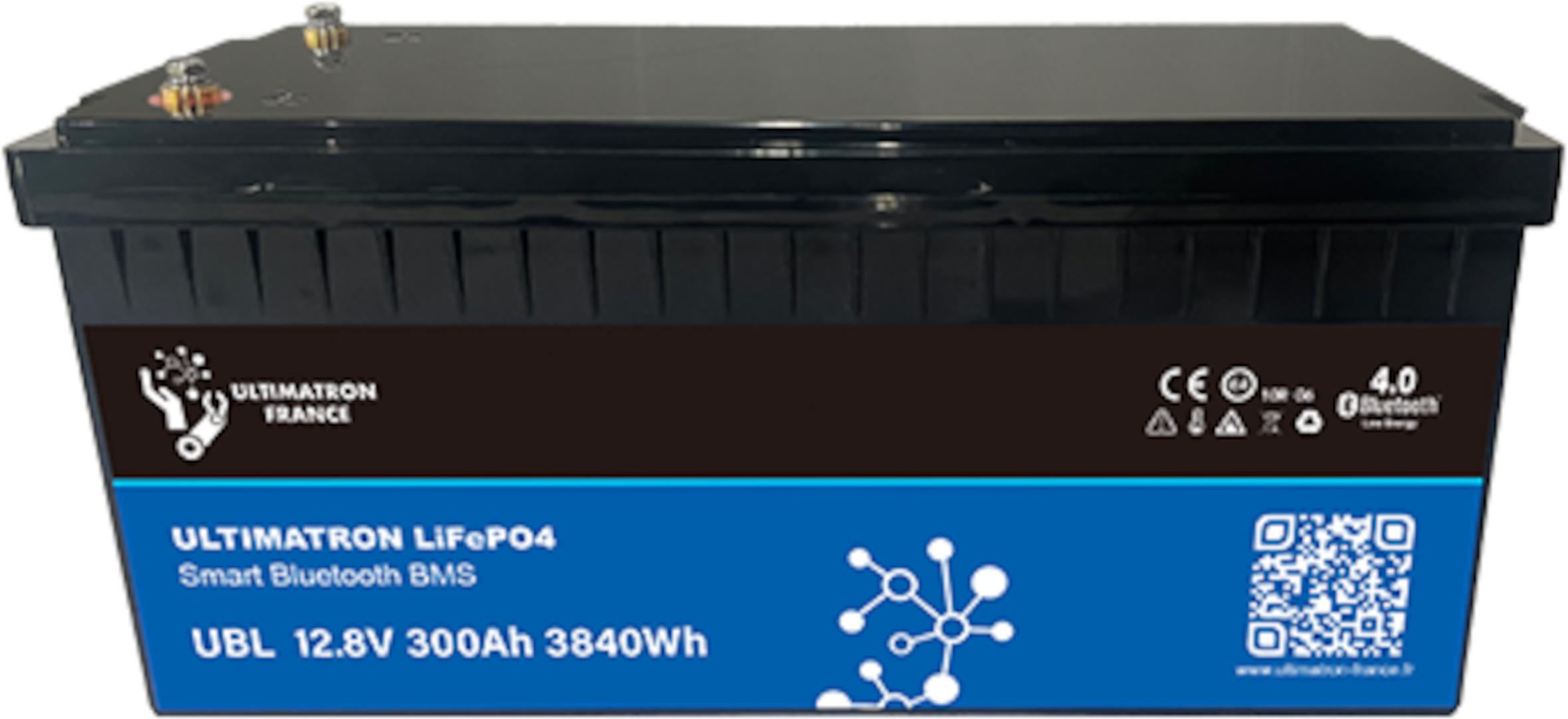 Ultimatron LifePo4 Lithiumbatterie 12,8 V 300Ah UBL-12-300-PRO mit Bluetooth und Smart BMS integriert gem. § 12 Abs. 3 UStG UBL-12-300-PRO