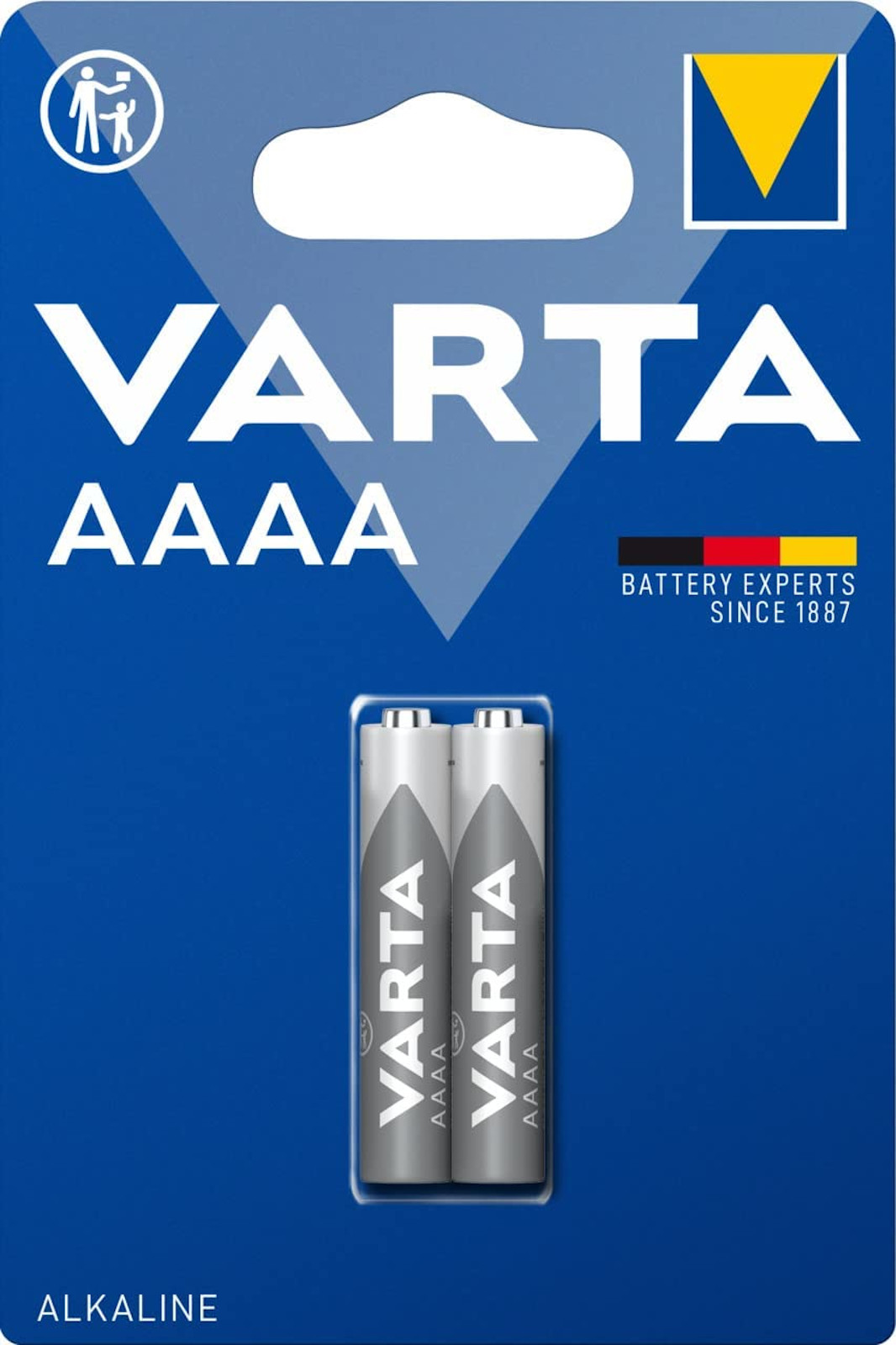 Varta Professional Mini AAAA LR61 Alkali-Mangan Batterie 1,5 V 640mAh 2er Blister  4061 LR8D425 MN2500V 04061101402