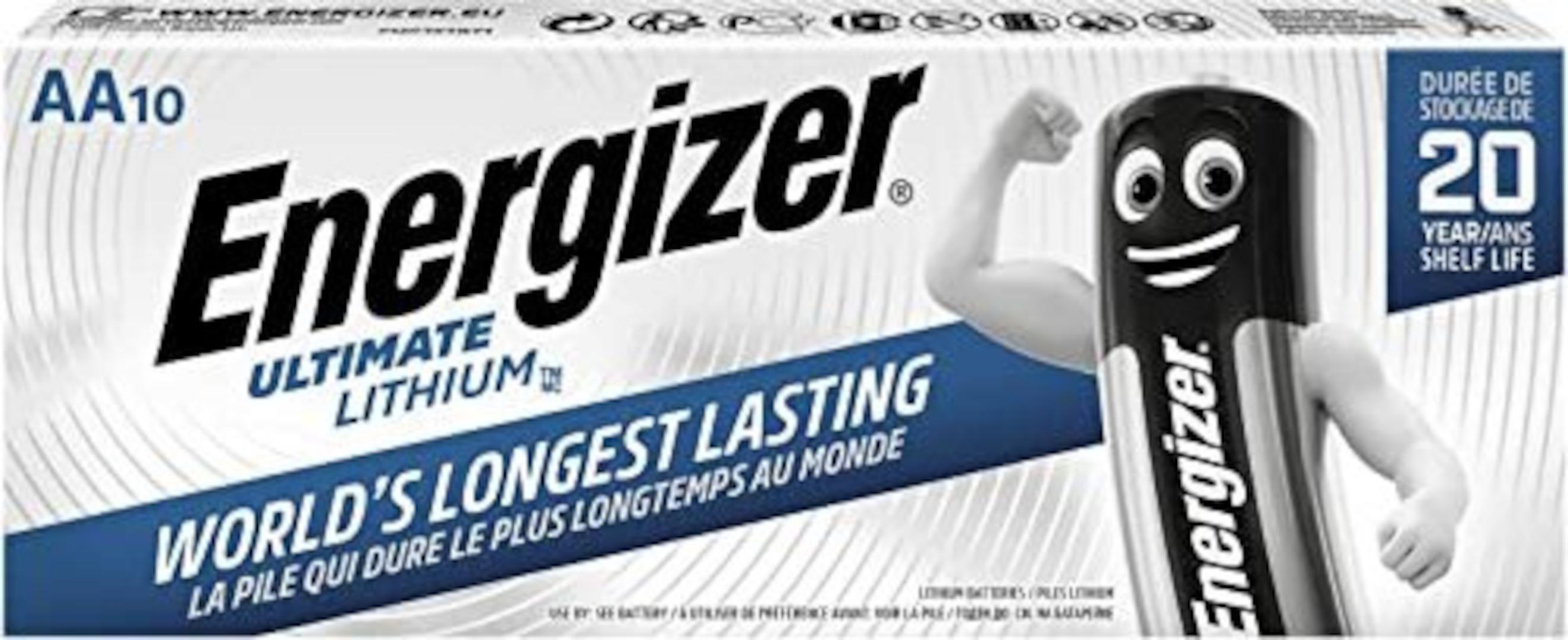 Energizer Ultimate 10er Karton Lithium Batterien AA Mignon 1.5V/3Ah L91 AA MN1500 MX1500 AM6 639753