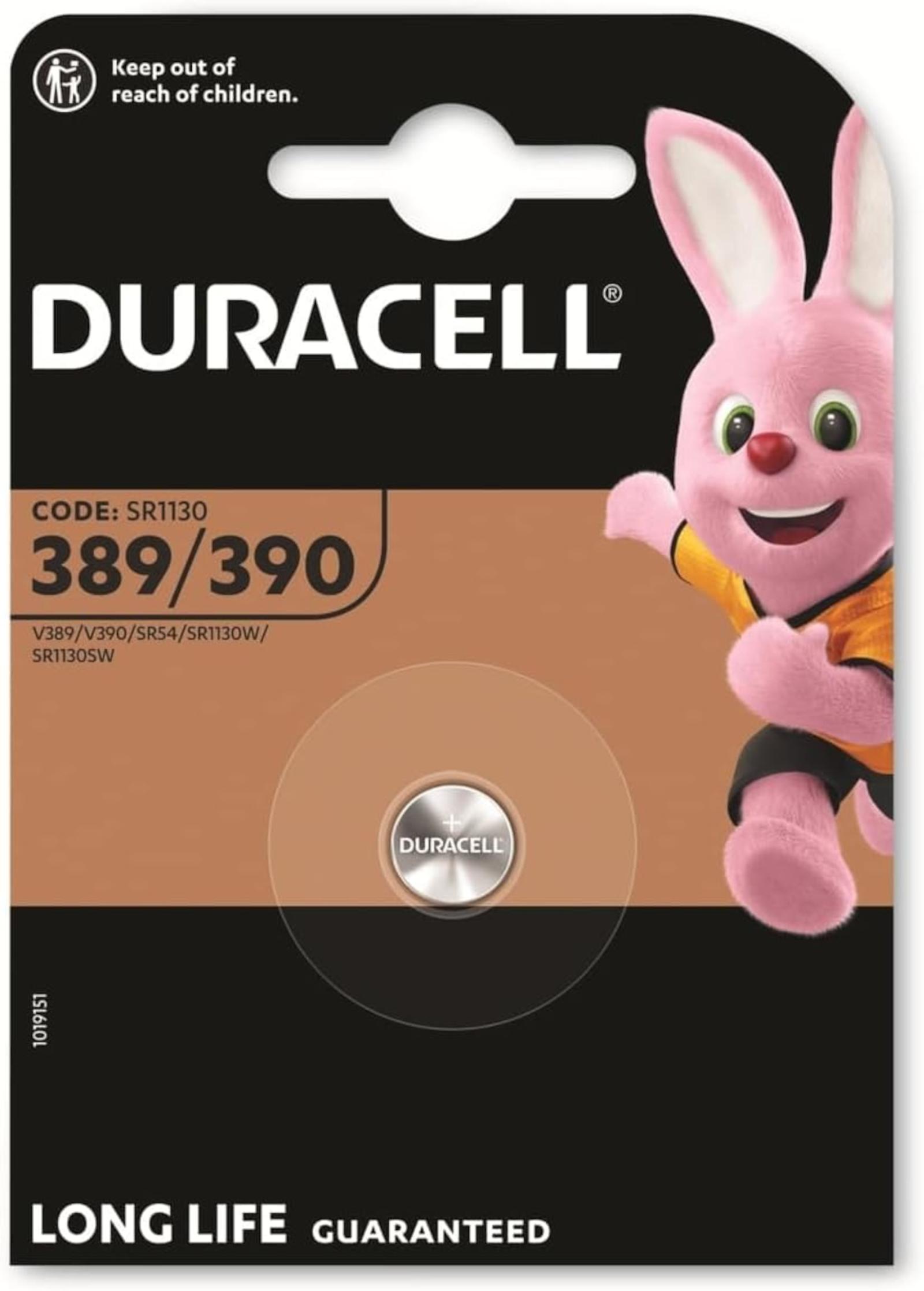 Duracell 389 Uhrenbatterie 1er Blister 068124