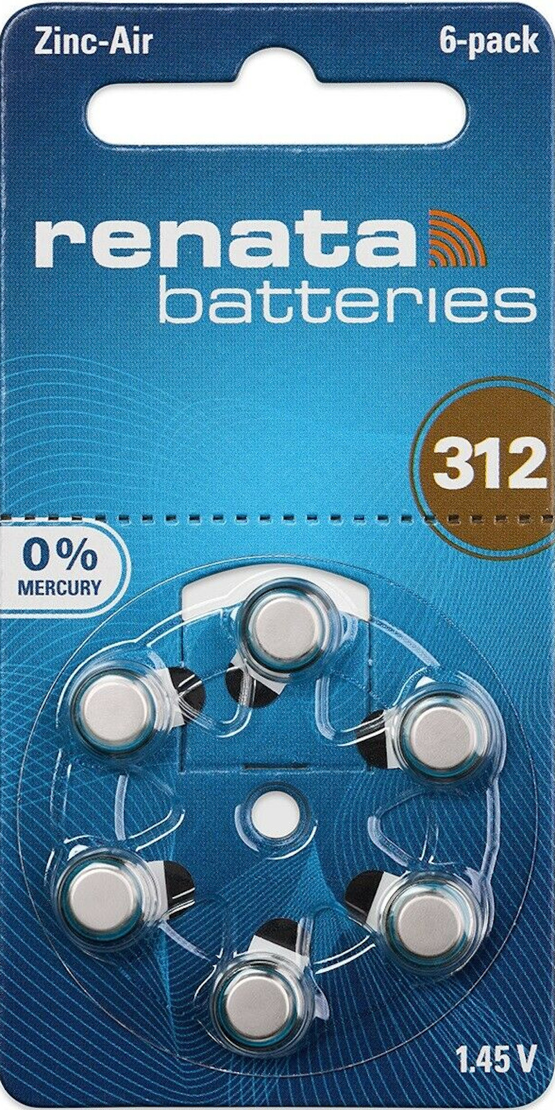 EWANTO_de__L4740__Renata_100792_5600 Renata Gr. 312 Hörgerätebatterien 6er Blister PR41 Braun REB 100792