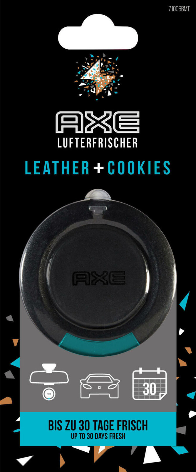 AXE Lufterfrischer für das Auto Sorte Collision Leather and Cookies 3D Hanging Air Freshener for Cars 71006 - SH/120620