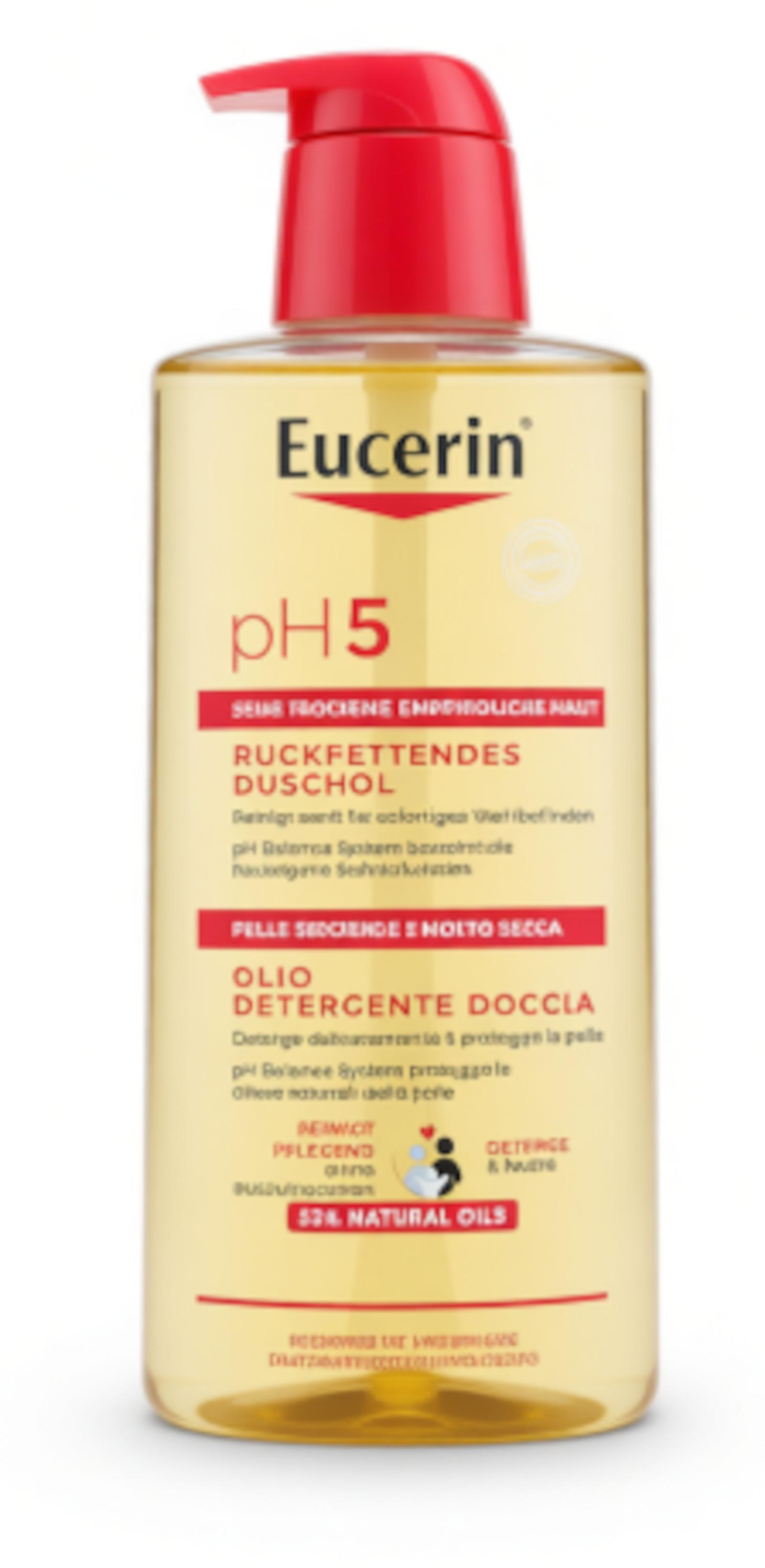 Beiersdorf Eucerin pH5 rückfettendes Duschöl 400 ml für sehr trockene und empfindliche Haut mit Pumpe 63122