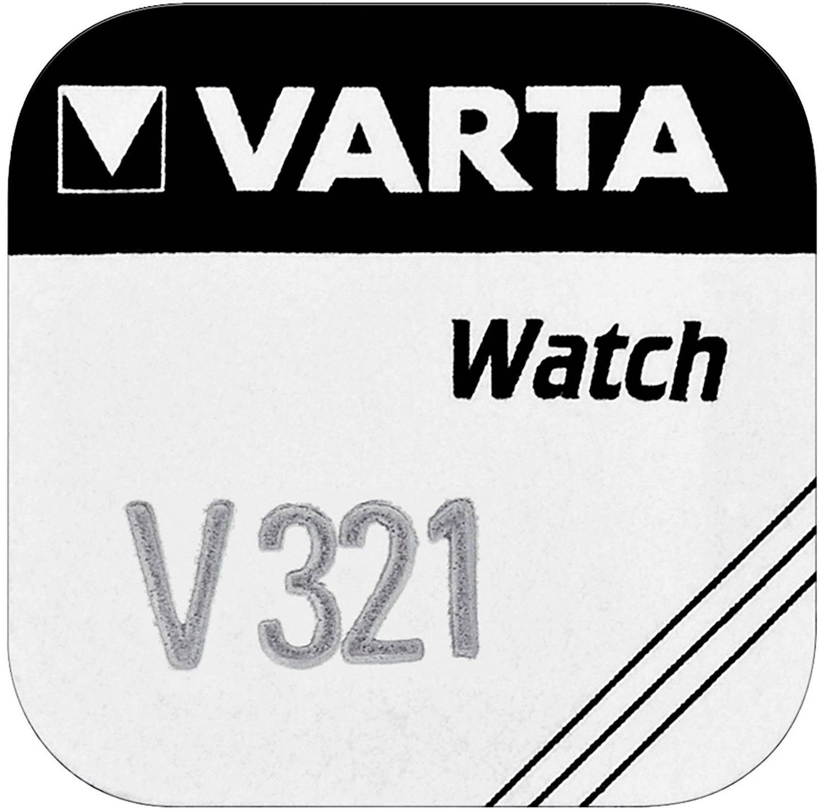 Varta 1000x Watch V 321 Uhrenzelle Knopfzelle SR616 SW V321 Silber-Oxid 16mAh 1,55 V 1er Blister V 321