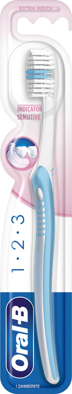 Oral-B 1-2-3 Indicator Sensitive Zahnbürste 35 extra weich 