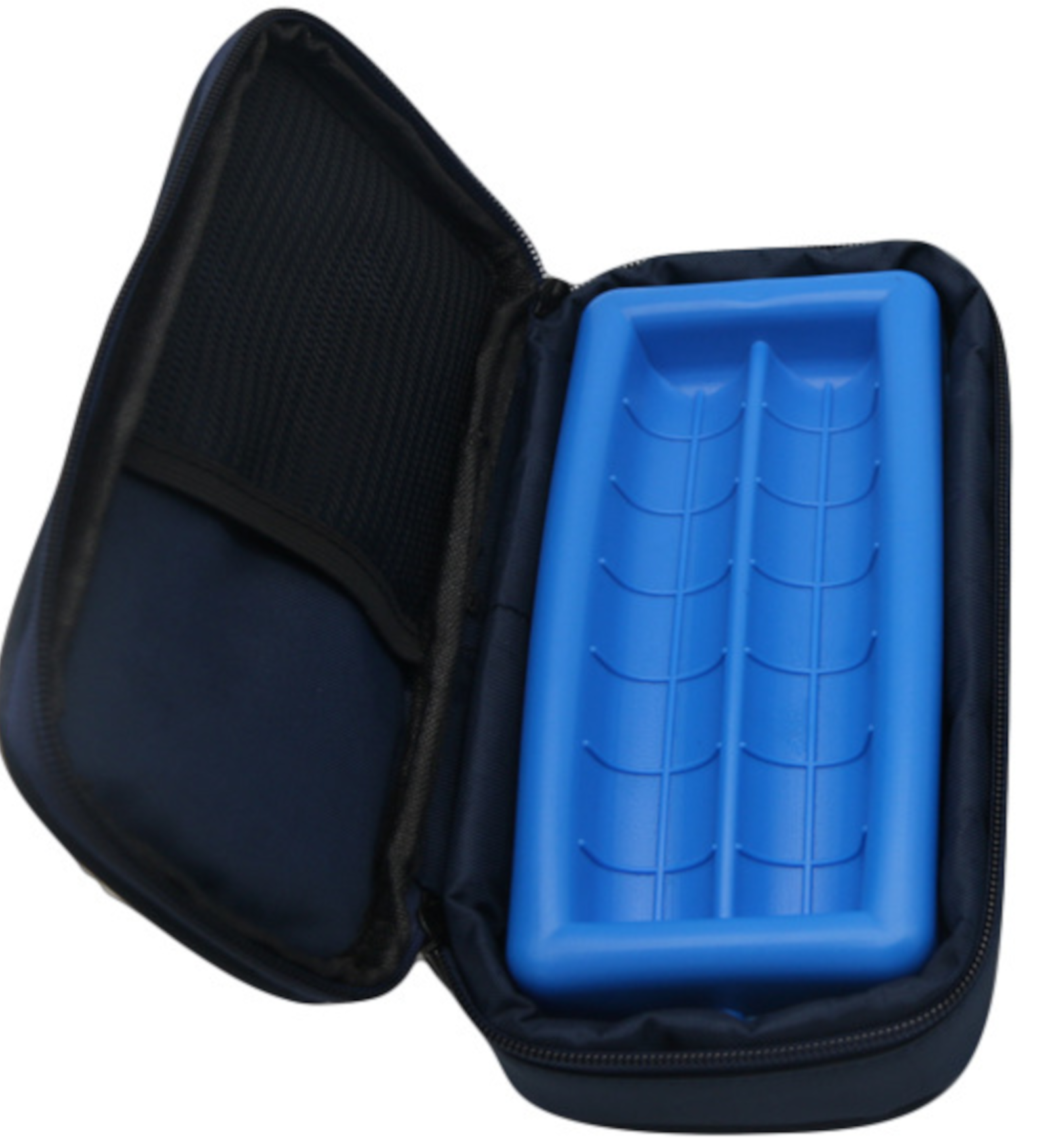 EWANTO Insulin Kühltasche 4 Ampullen Innenlänge 17cm mit Kühlakku Dunkelblau Reisetasche für Medikamente Insulin Pen Spritze Glukose-Meter Diabetiker Kühltasche Dunkelblau gekühlt IT-03