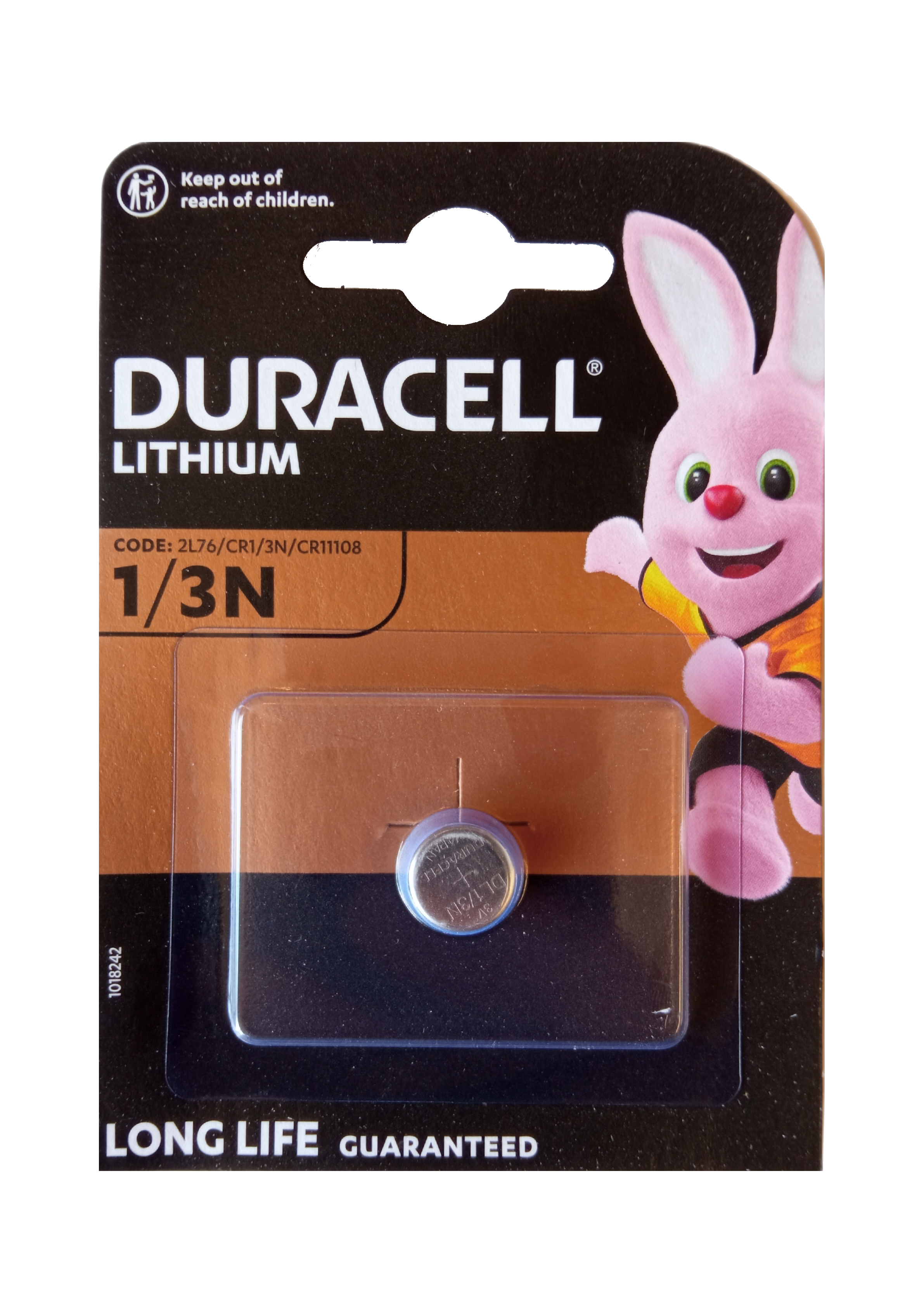 Duracell Specialty 1/3N High Power Lithium Batterie 3 V 2L76 CR1 3N CR11108 1er Blister 1/3N