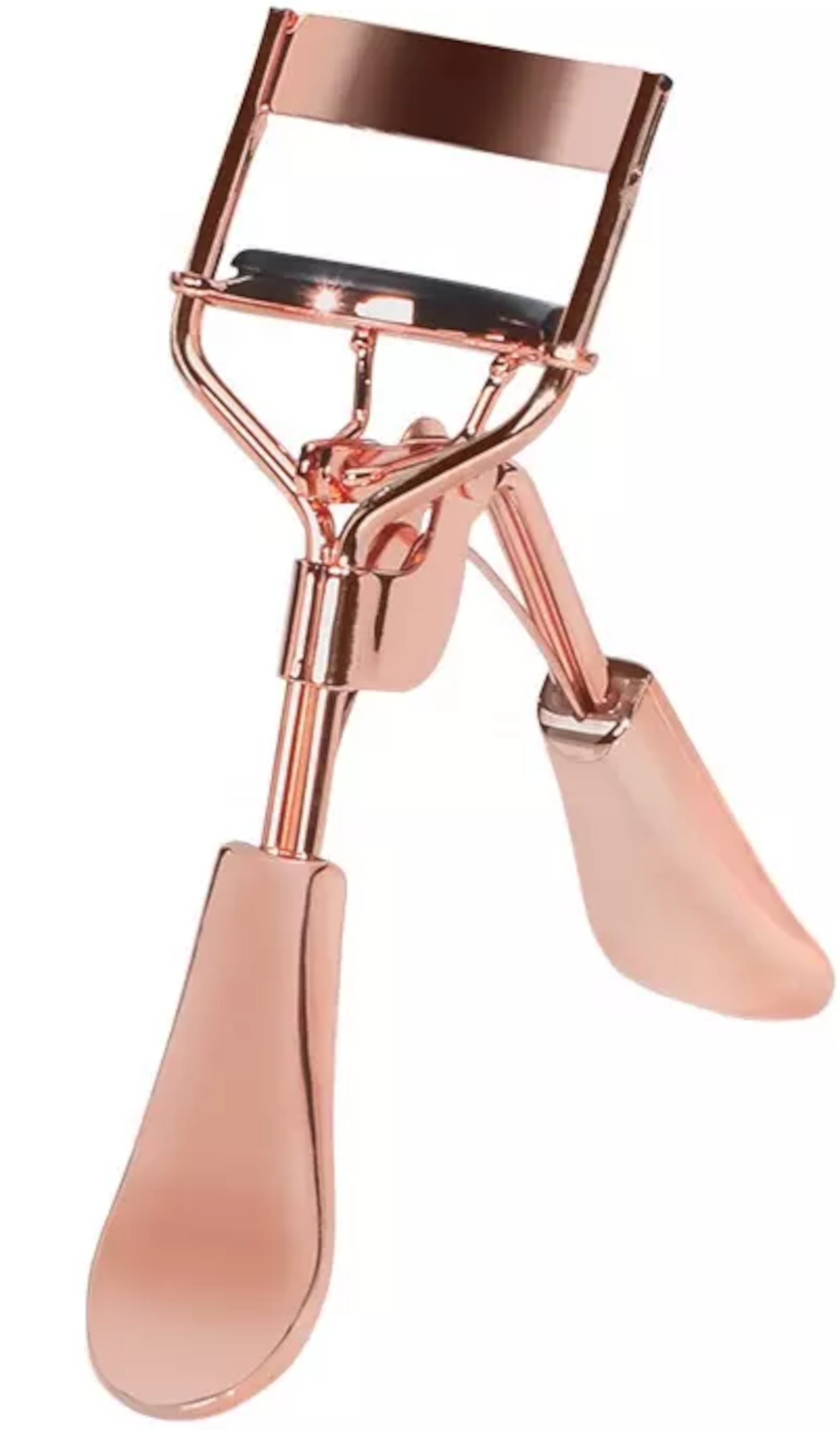 EWANTO Wimpernzange Rosegold Eyelash Curle Edelstahl einfacher Wimpernschwung mit 6 extra Silikon-Ersatzpads für alle Augenformen WZ-01