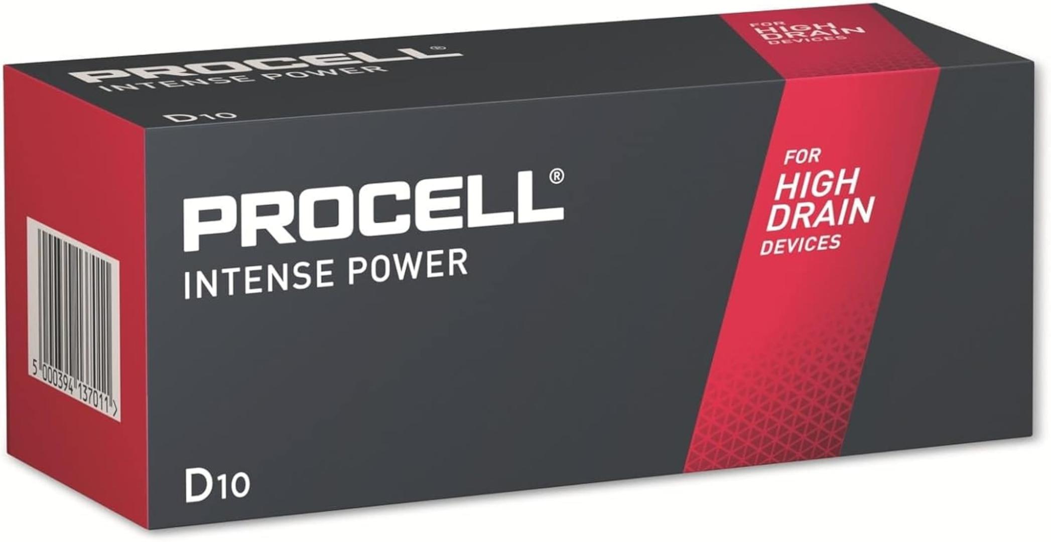 Duracell Procell Intense Alkaline  D/LR20 10er Packung LR20/D