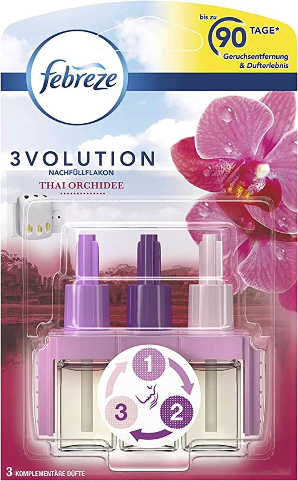 Febreze Duftstecker 3Volution Nachfüllpack Thai Orchidee 