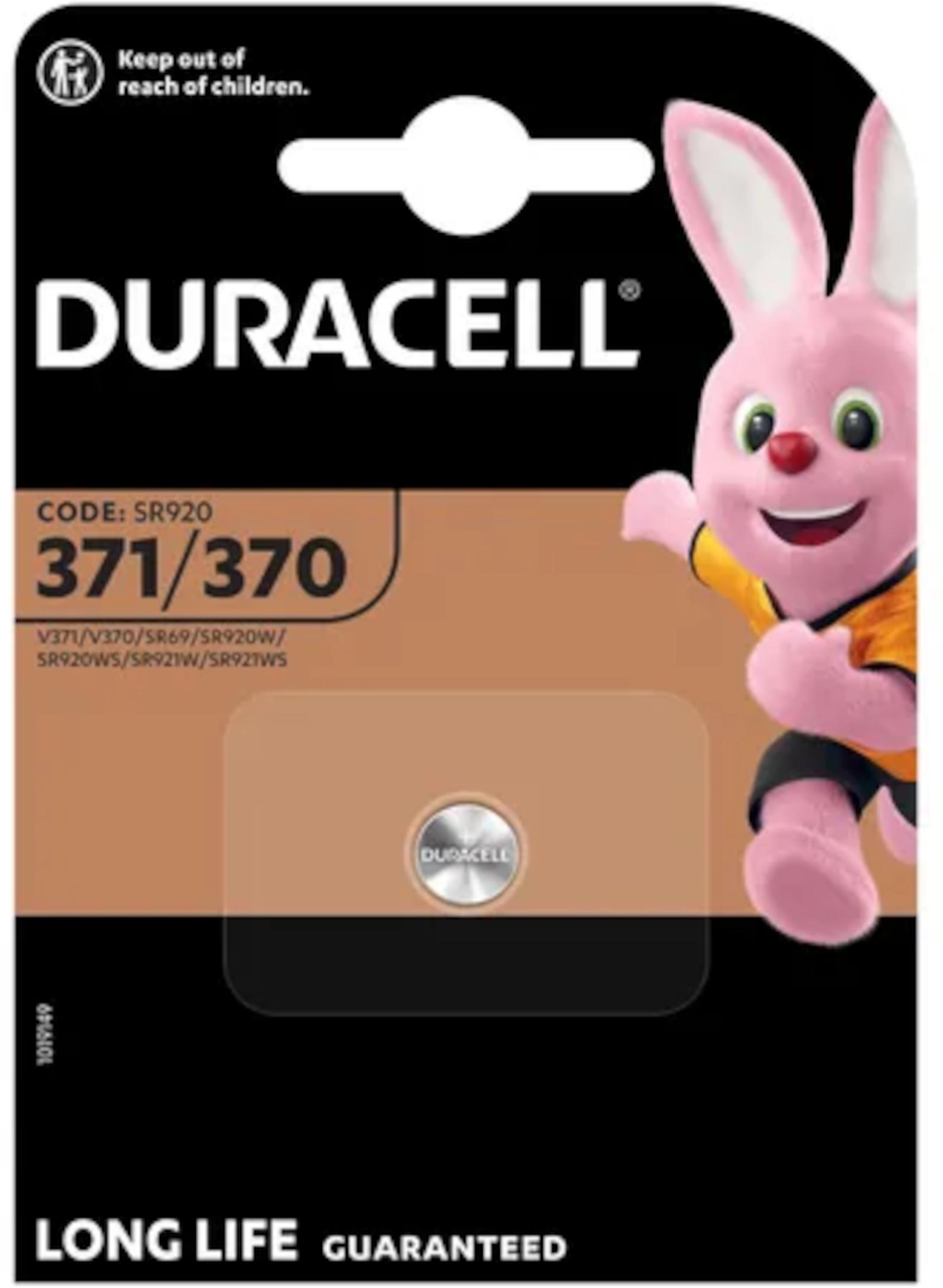 Duracell D371/370 SR920SW Uhrenbatterie 1er Blister Watch D371/370