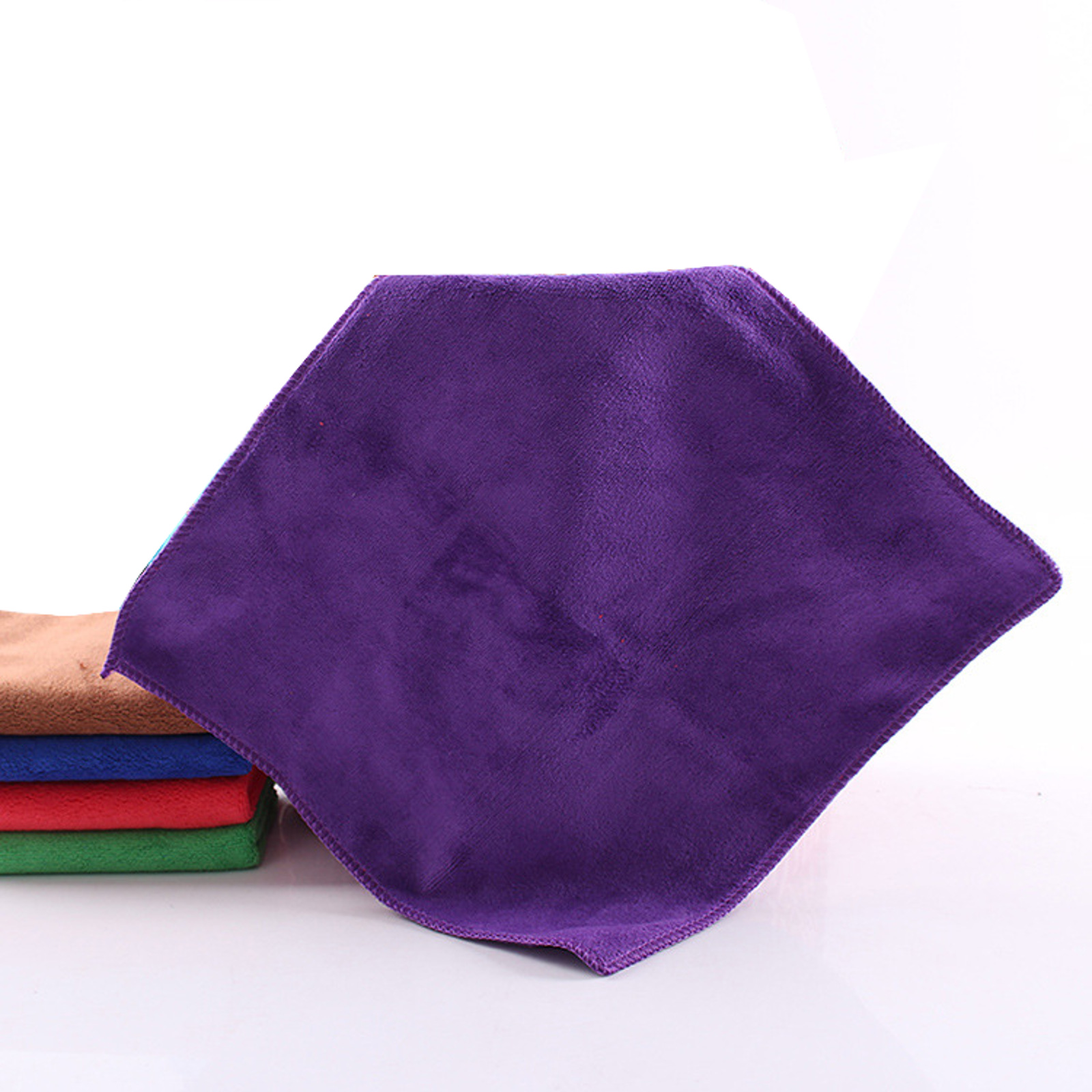 EWANTO Mikrofaser Reinigungstuch Allzweck 30 x 30 cm superweich mit Aufhängschlaufe Farbe violett HA-35
