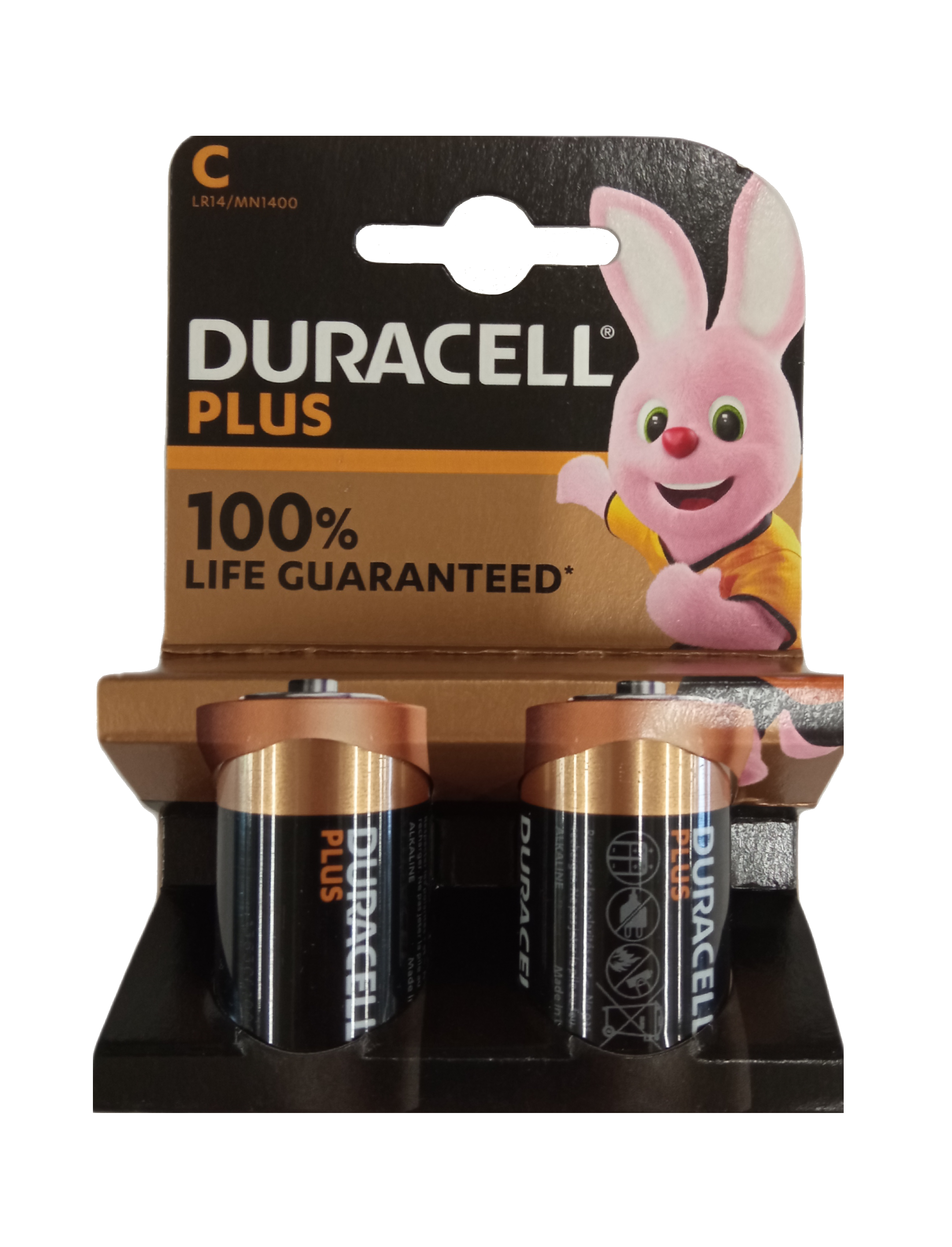 Duracell Plus Power C LR14 Baby 1,5 V Alkaline Batterie 2er Blister MN1400 Mezza Torcia MN1400