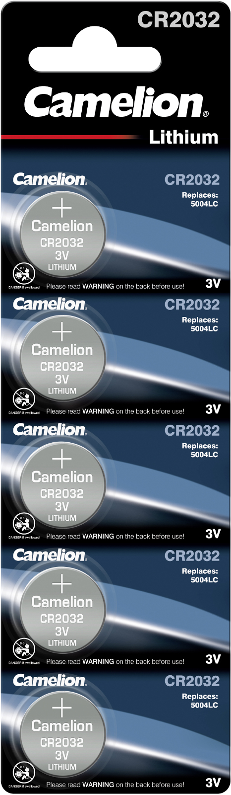 Camelion Lithium Knopfzelle CR2032 2032 3V 5er Blister 13005032