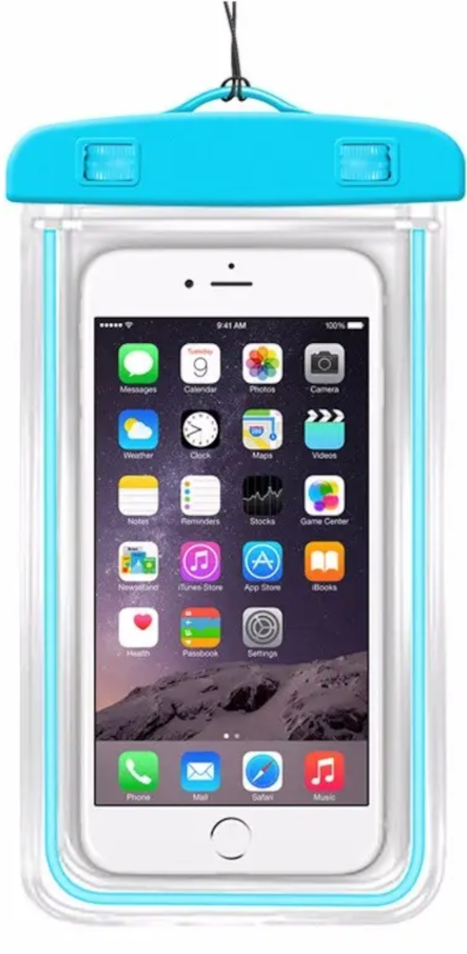 EWANTO Smartphone Hülle, wassergeschützt, kompatibel mit iPhone 14 13 12 11 Pro XS XR X Samsung A33 A22 6,8 Zoll,  Handy Tasche Case, Blau WHBL-01