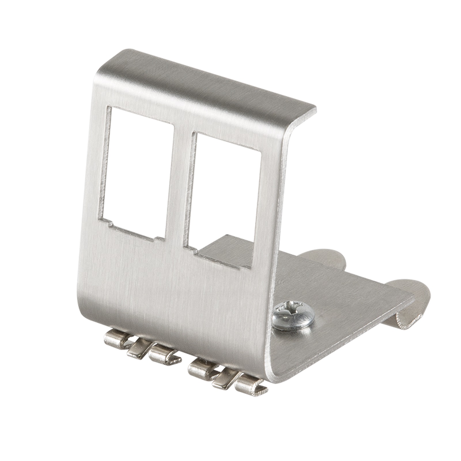LogiLink Hutschienen - Adapter für 2 RJ45 Keystone Moduel Metall MP0052