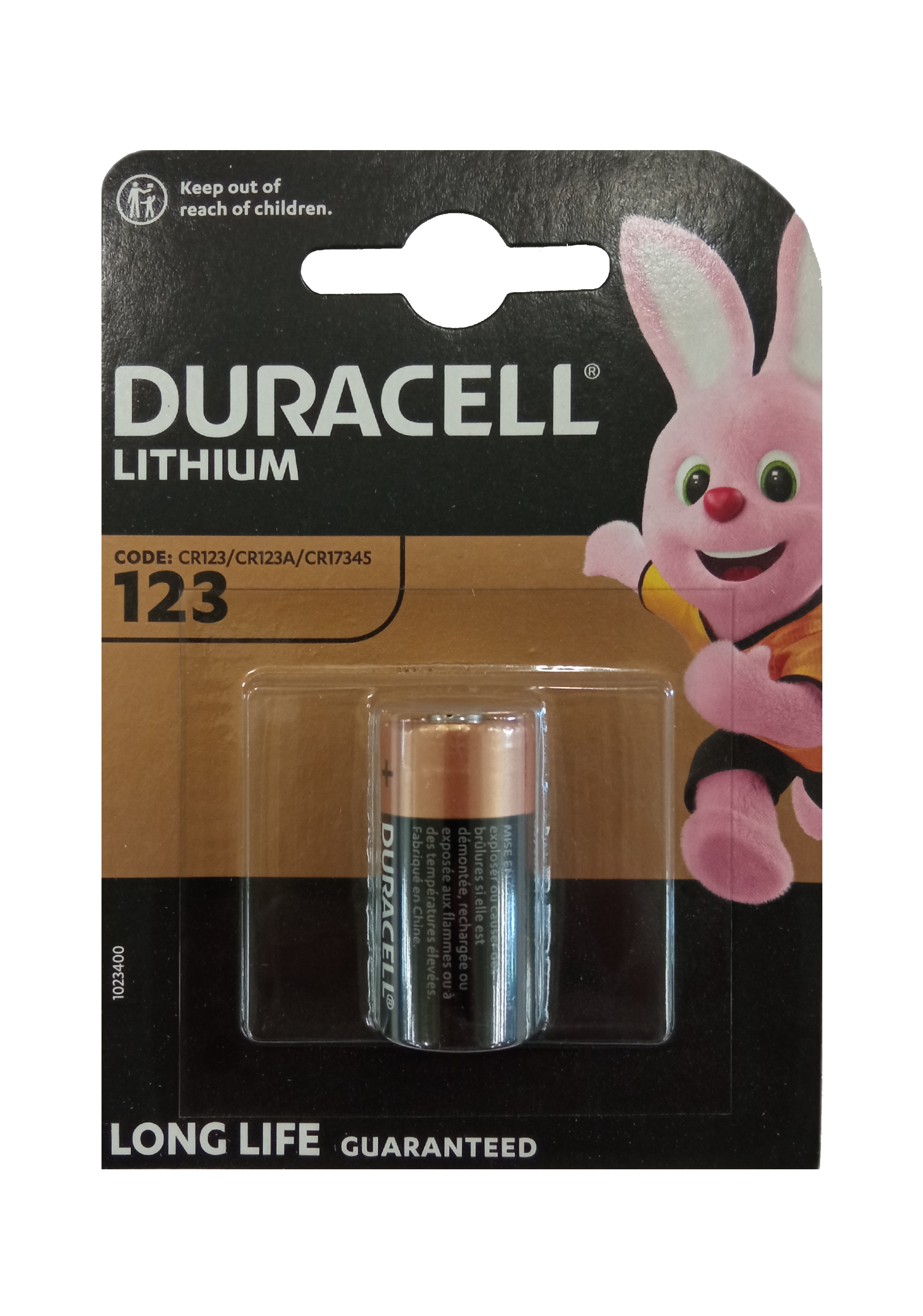 Duracell CR123 High Power Lithium 1er Blister Photobatterie CR123A 3V/B CR17345 123