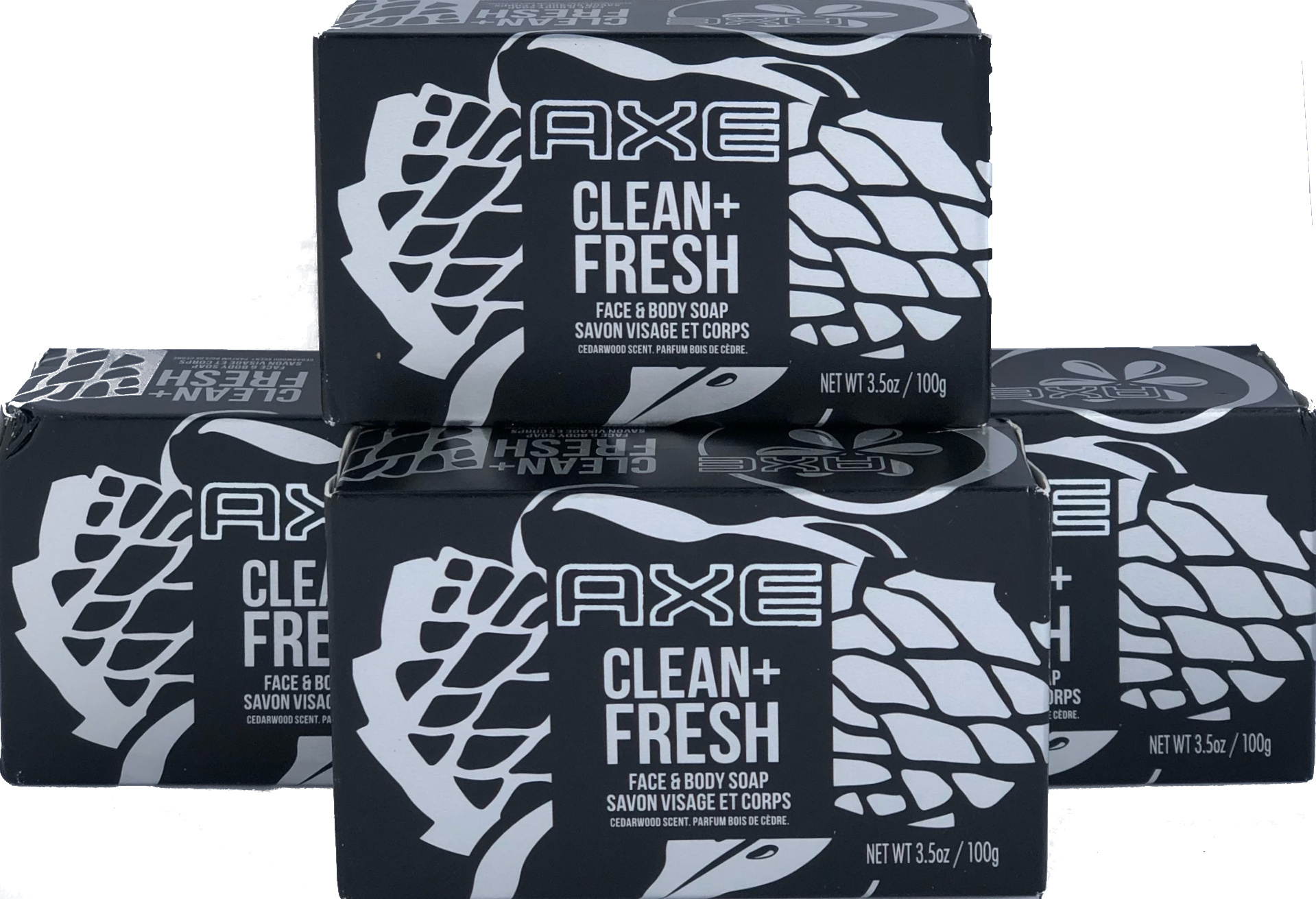 AXE Stückseife für Männer Soap for Men Clean Fresh 4 x100 g 