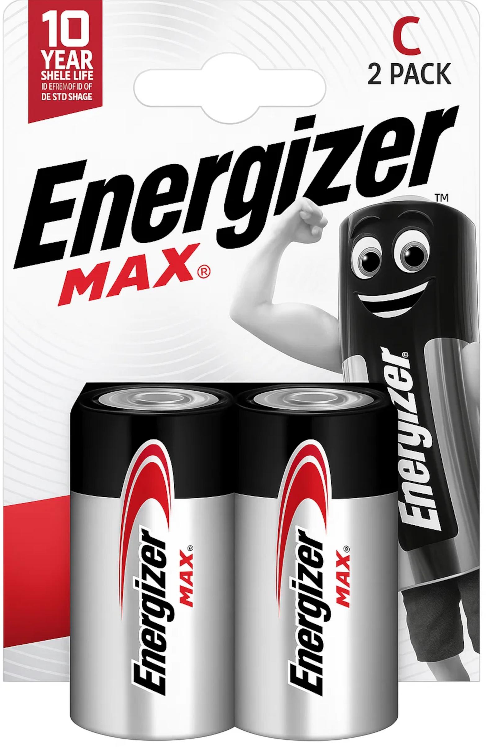 Energizer Max Baby LR14 C 2er Blister Mignon Batterie 1,5V E302306700