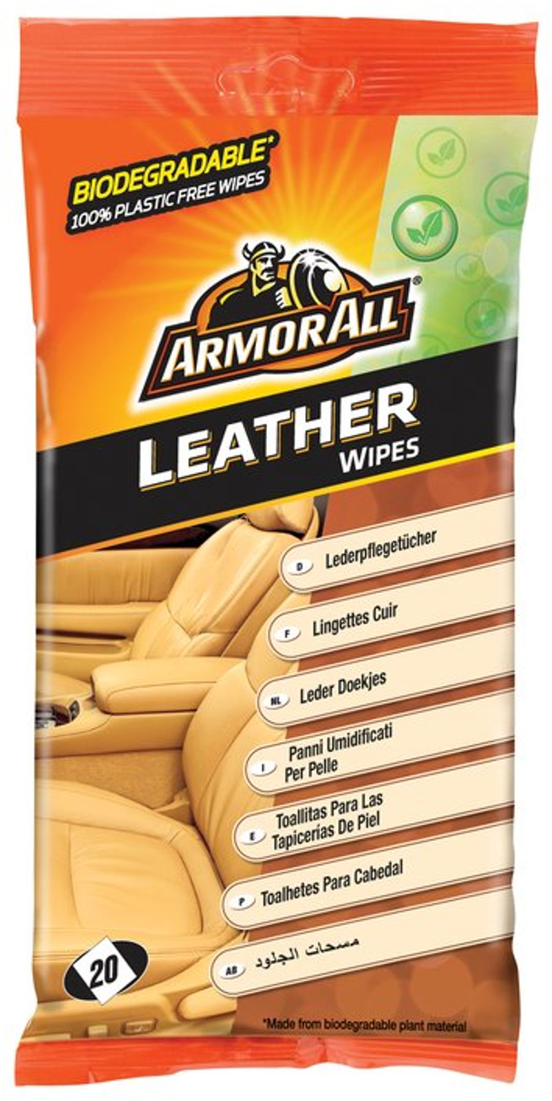 ARMOR ALL Lederpflege Tücher 20 Stück 