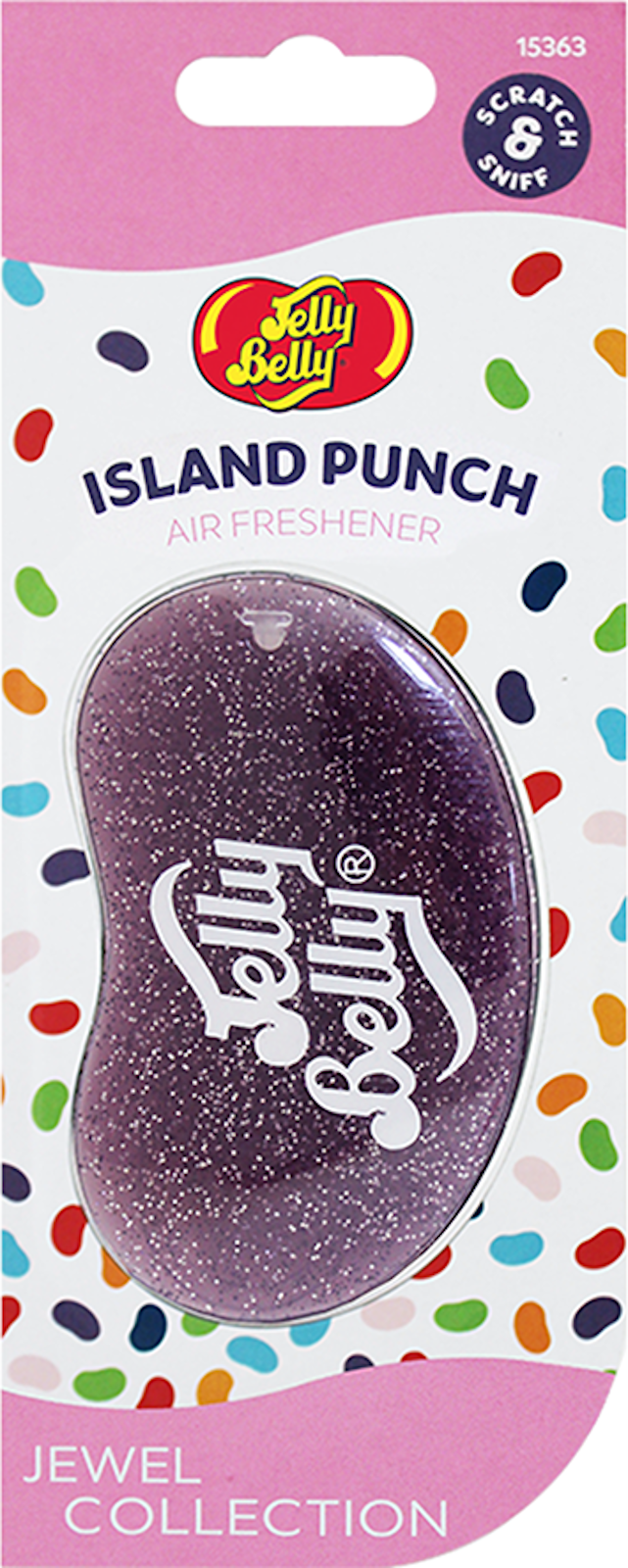 Jelly Belly Lufterfrischer für das Auto Geruch Island Punch 18g Jewel Collection Air Freshener for Cars 