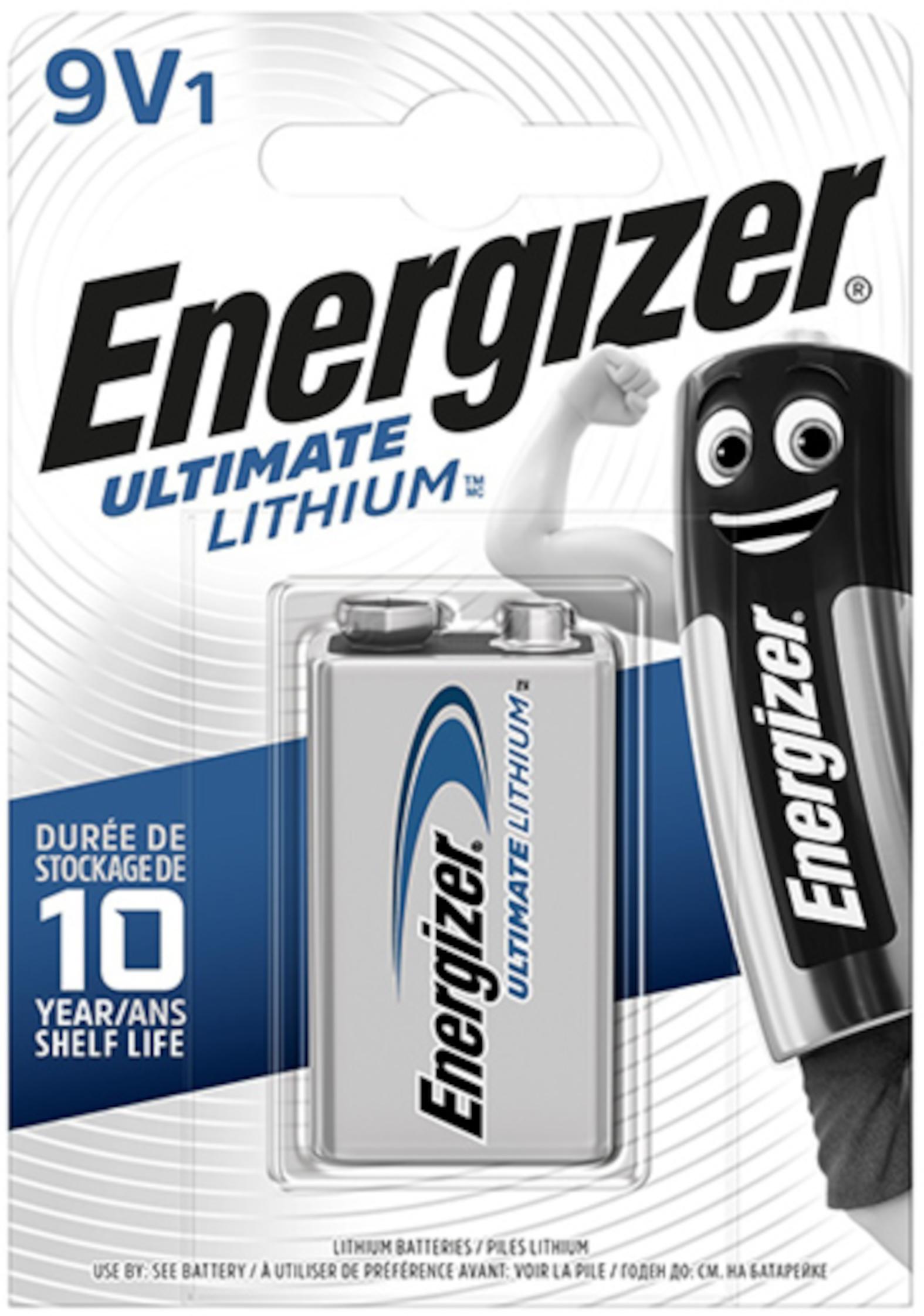 Energizer 1er Blister Ultimate Lithium L522 Batterien – 9V E301535002