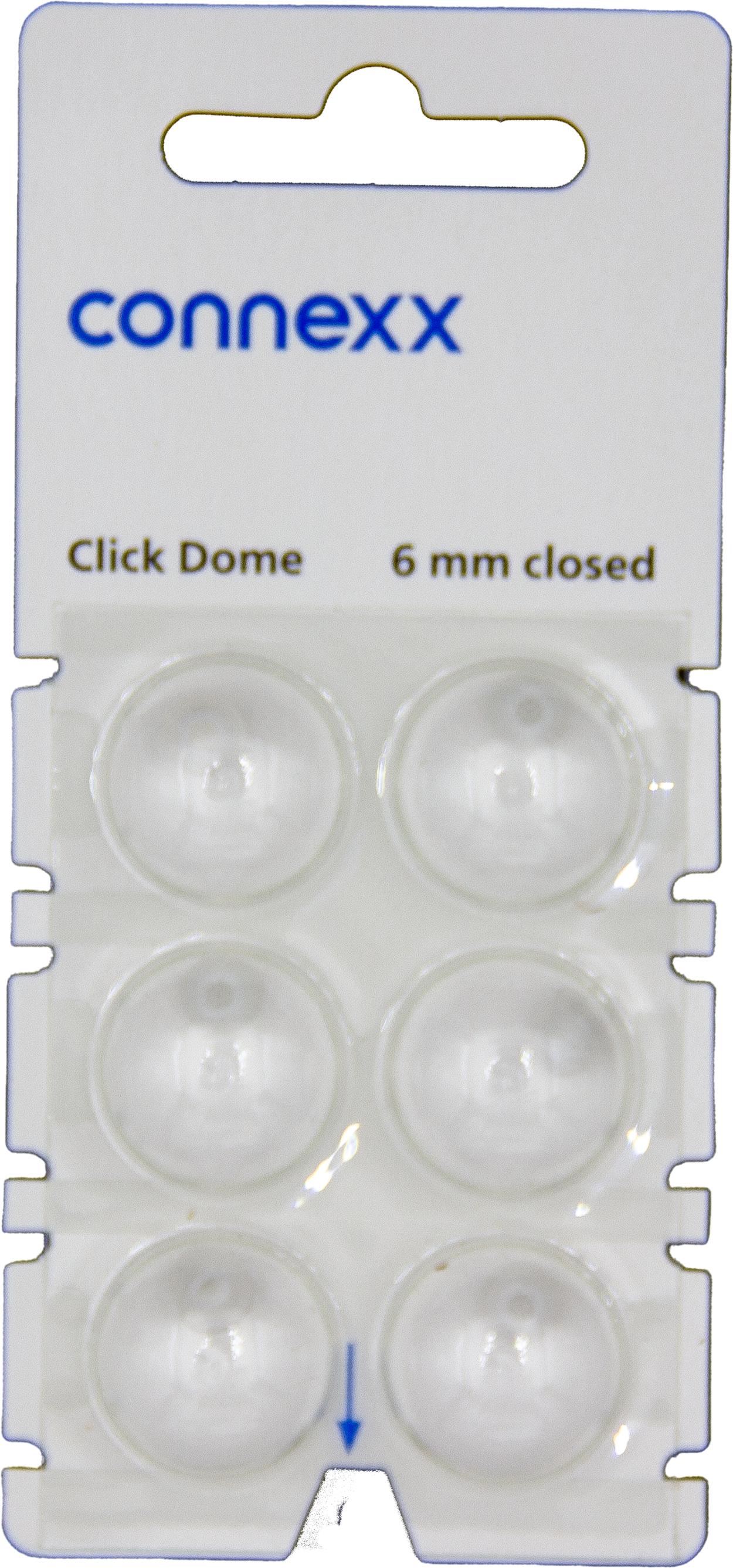 connexx Click 6 mm closed Domes 6er Blister Weiß Hörgeräteschirmchen Silikon 10426017