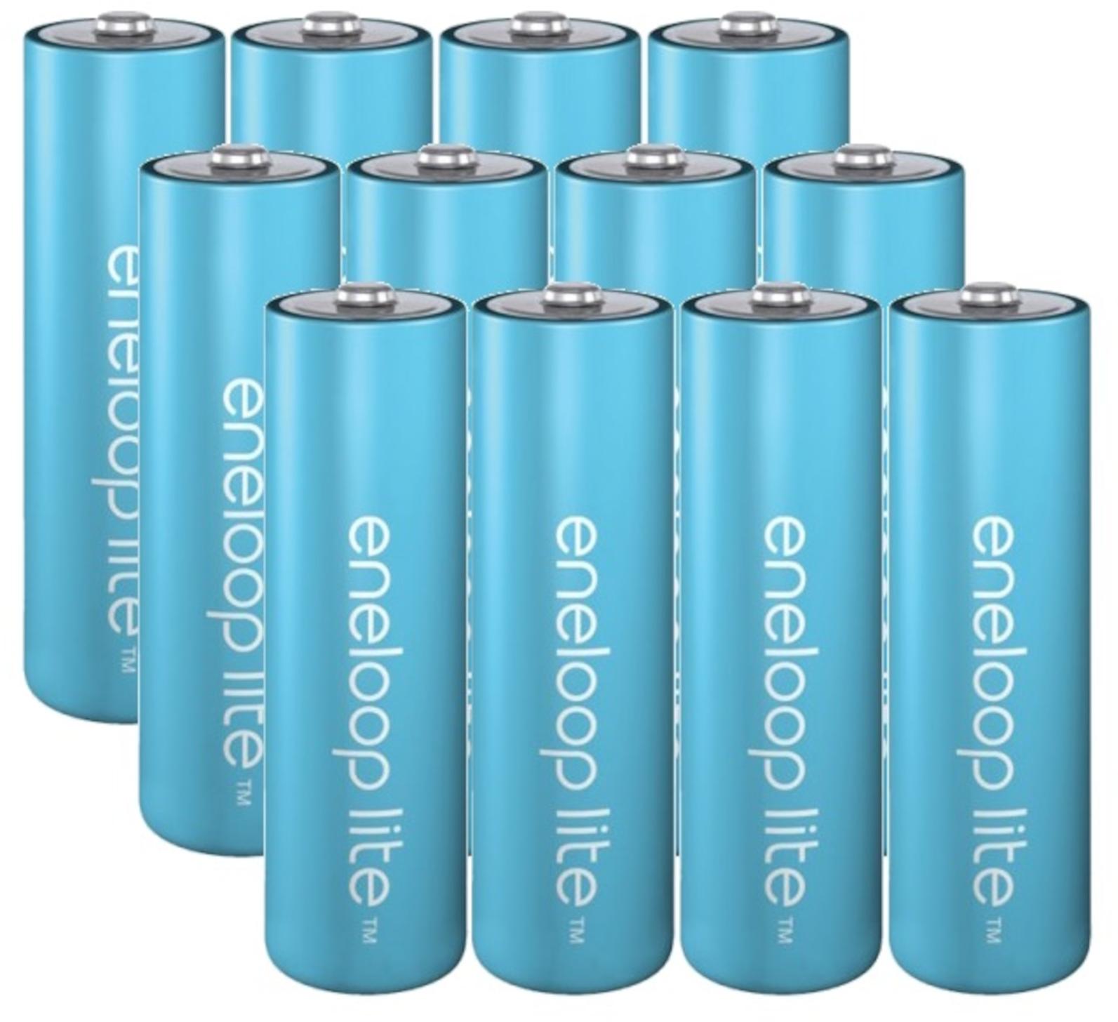 Panasonic 12x eneloop lite AA wiederaufladbarer Akku 950 mAh NiMH 1,2V Bulk BK-3LCCE/2BE