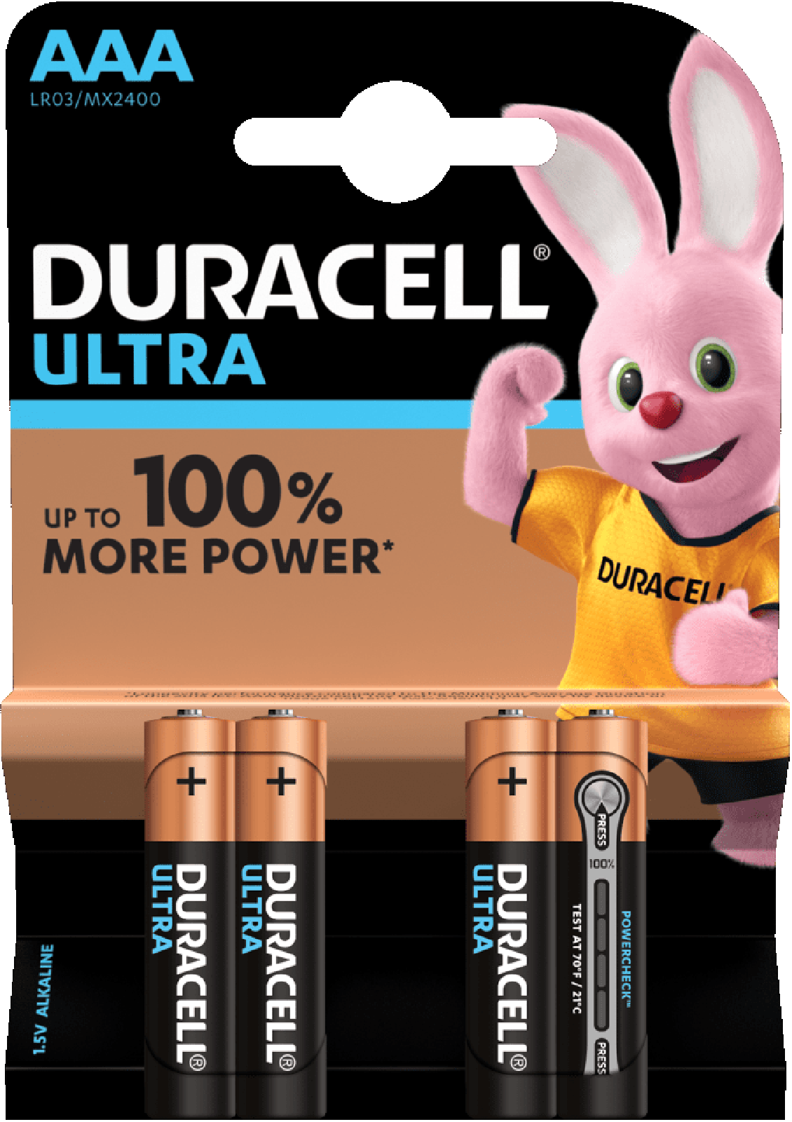 Duracell AAA Micro LR03 1,5V Ultra Power 4er Blister Alkaline MX2400