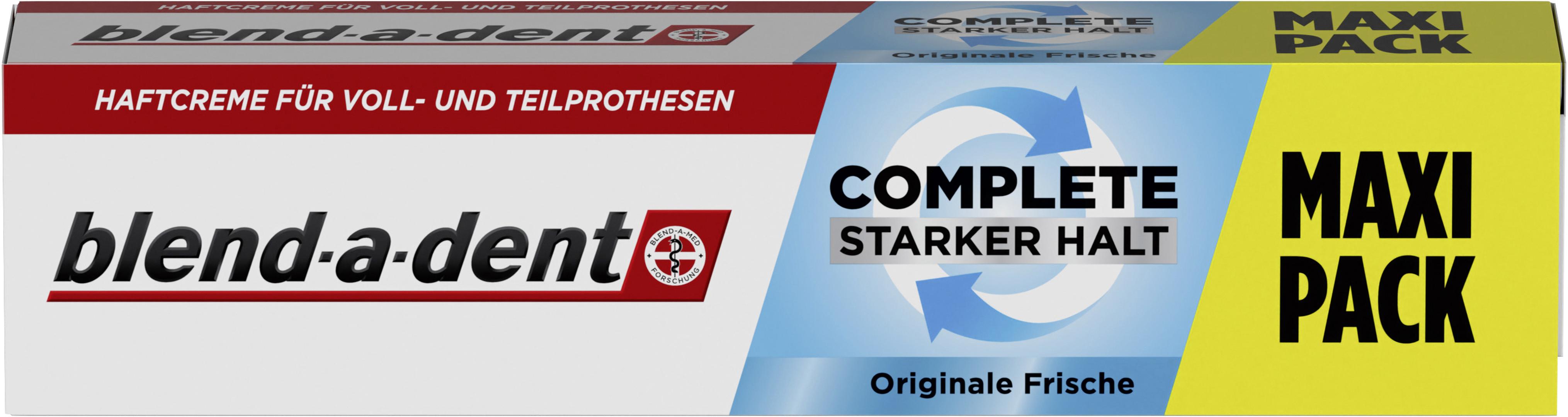 blend-a-dent 6x Haftcreme Complete Starker Halt Originale Frische 70g Maxi Pack