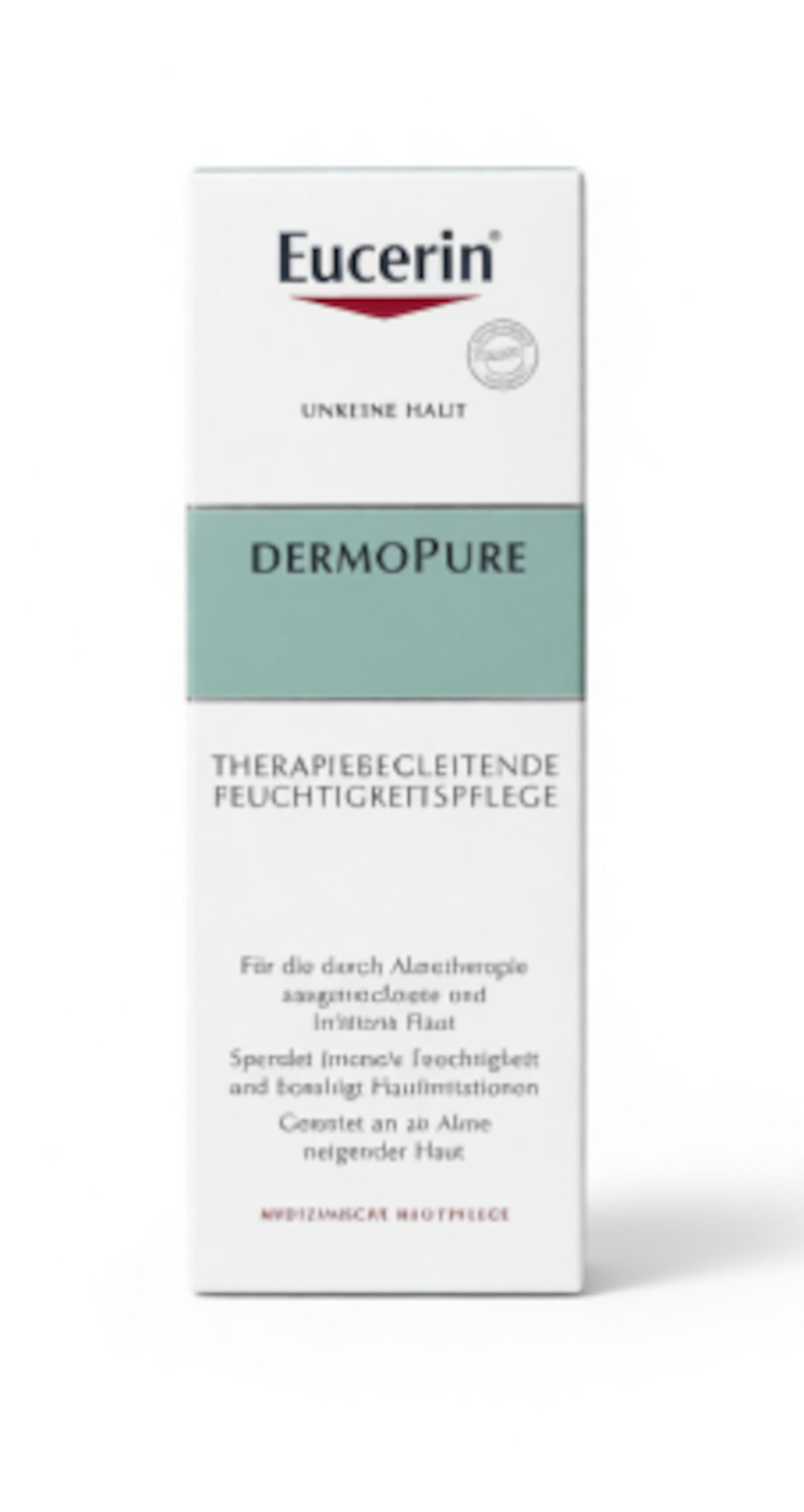Beiersdorf Eucerin DermoPure 50ml Therapiebegleitende Feuchtigkeitspflege für Aknetherapie und irritierte ausgetrocknete Haut 13235704