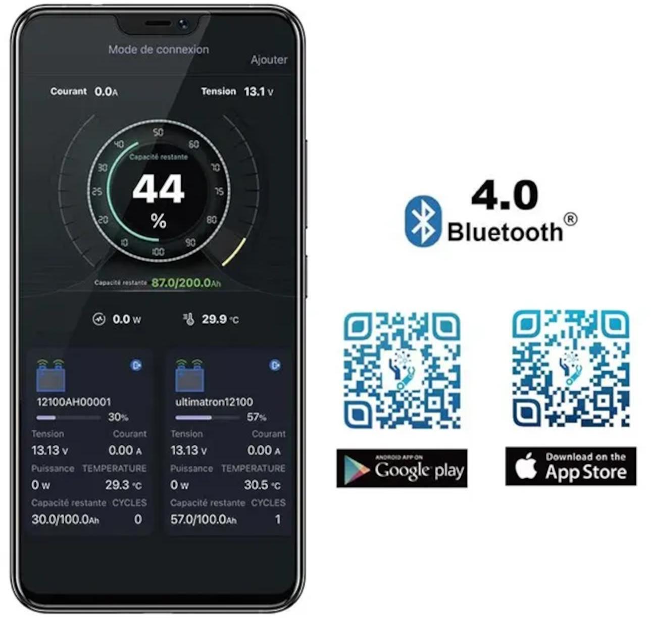 Ultimatron LifePo4 Lithiumbatterie 12,8 V 300Ah ULM-12-300 mit Bluetooth und Smart BMS integriert Metallgehäuse gem. § 12 Abs. 3 UStG ULM-12-300