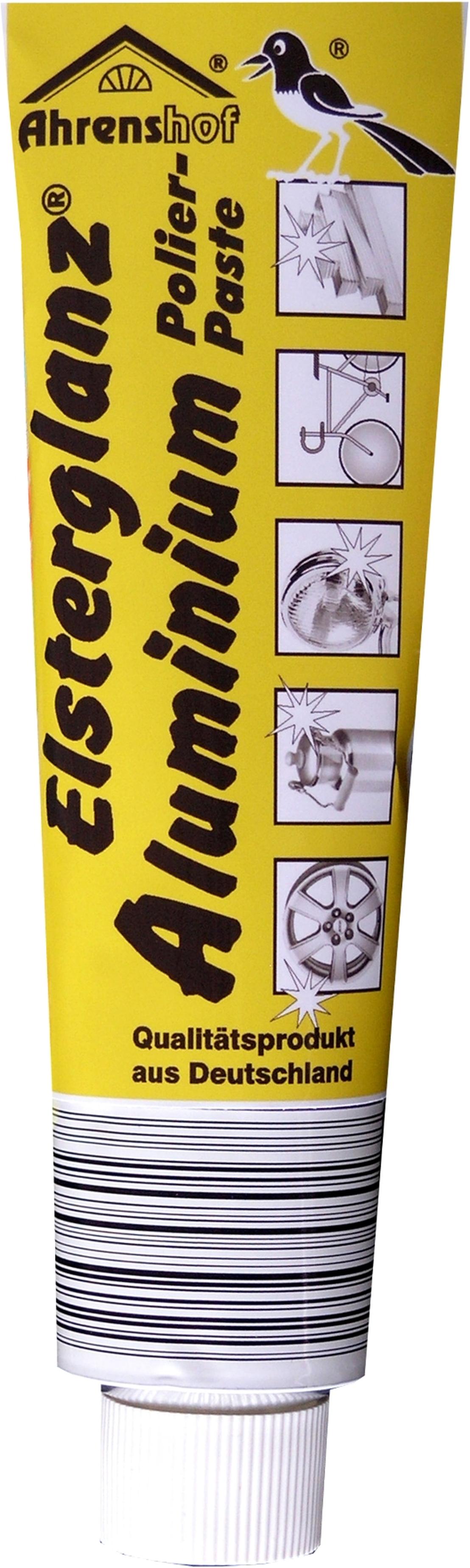 Ahrenshof Elsterglanz Aluminium Politur Polierpaste Alureiniger Metallpflege 150 ml Gelb 