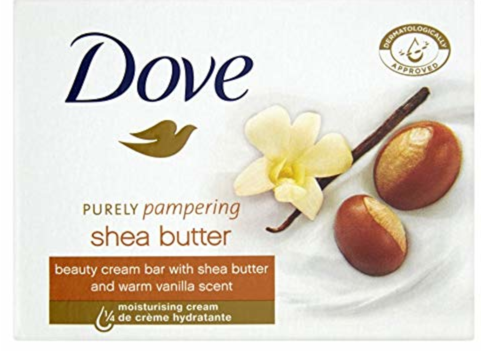 Dove Seife Cream Bar Shea Butter Waschstück weiches Hautgefühl 100 g 