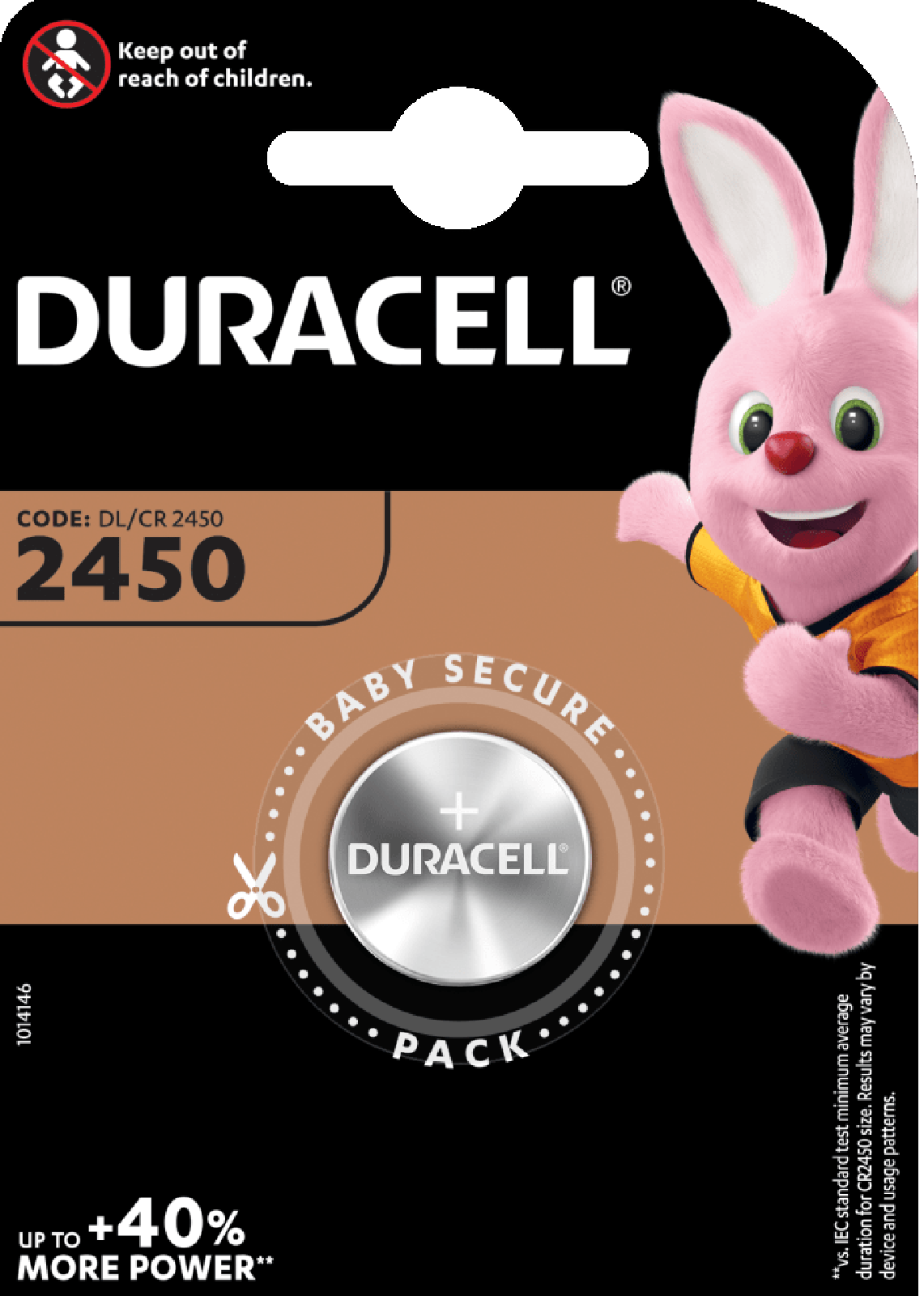 Duracell 100x CR2450 Knopfzelle DL2450 Lithium 3V 1er Blister 620mAh 2450