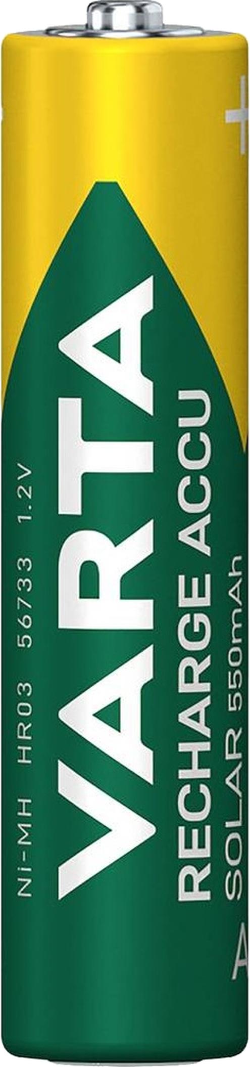 Varta Recharge Accu Solar HR03 wiederaufladbarer Akku AAA Micro 550 mAH NiMh Ministilo Bulk gem. § 12 Abs. 3 UStG 56733