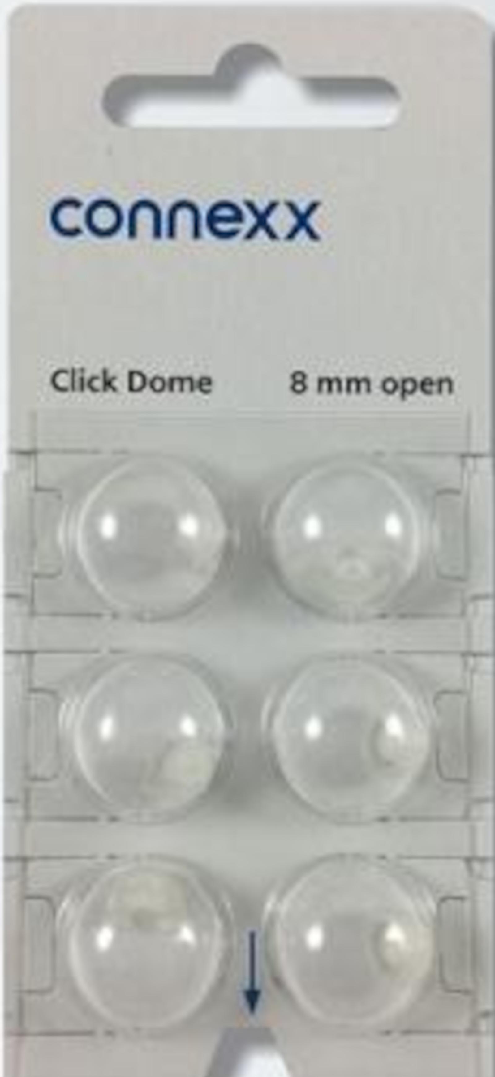 connexx Click Domes 8 mm open 6er Blister Weiß Hörgeräteschirmchen Silikon 10426014