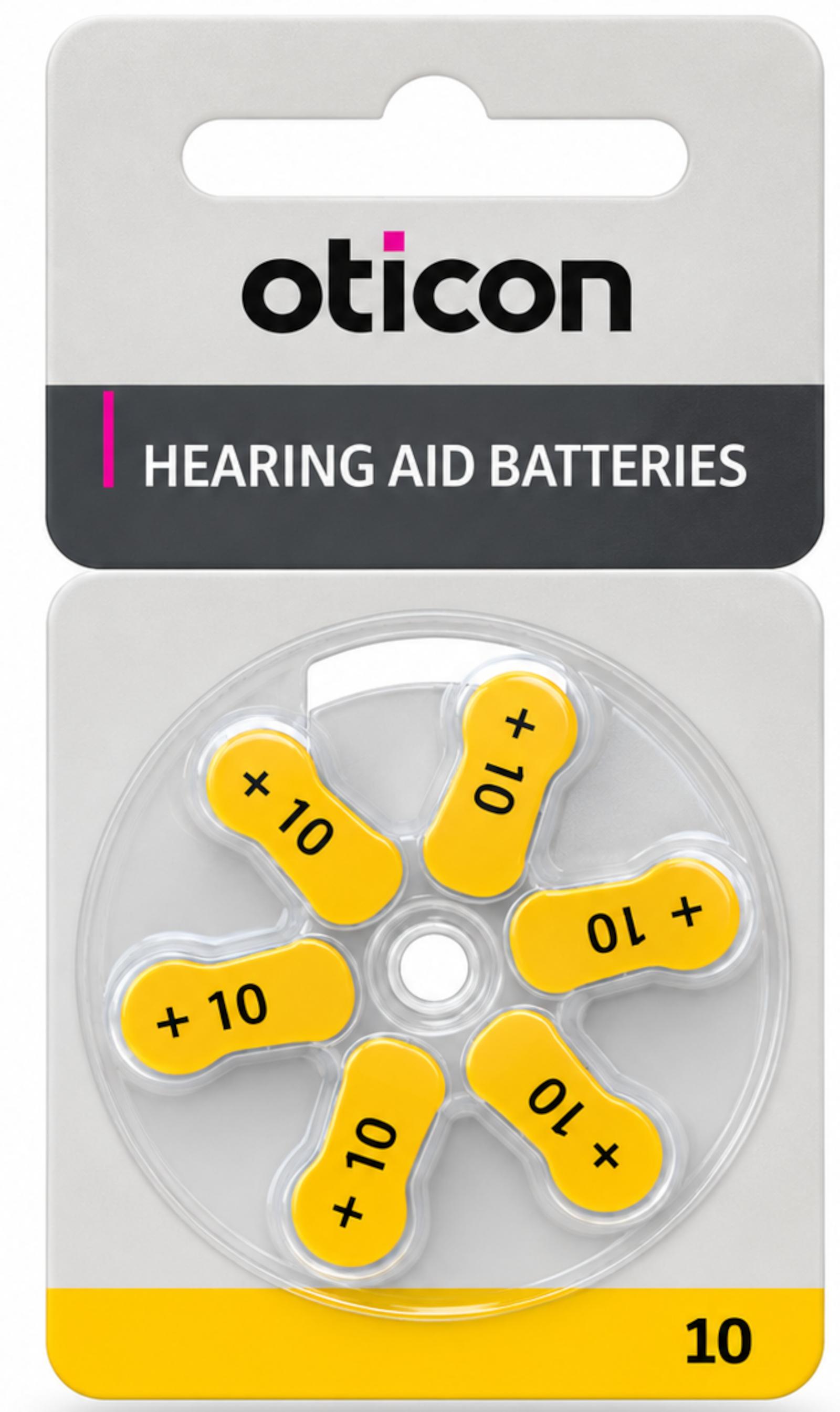 Oticon Hörgerätebatterien Gr. 10 6er Blister  HA10 HA10