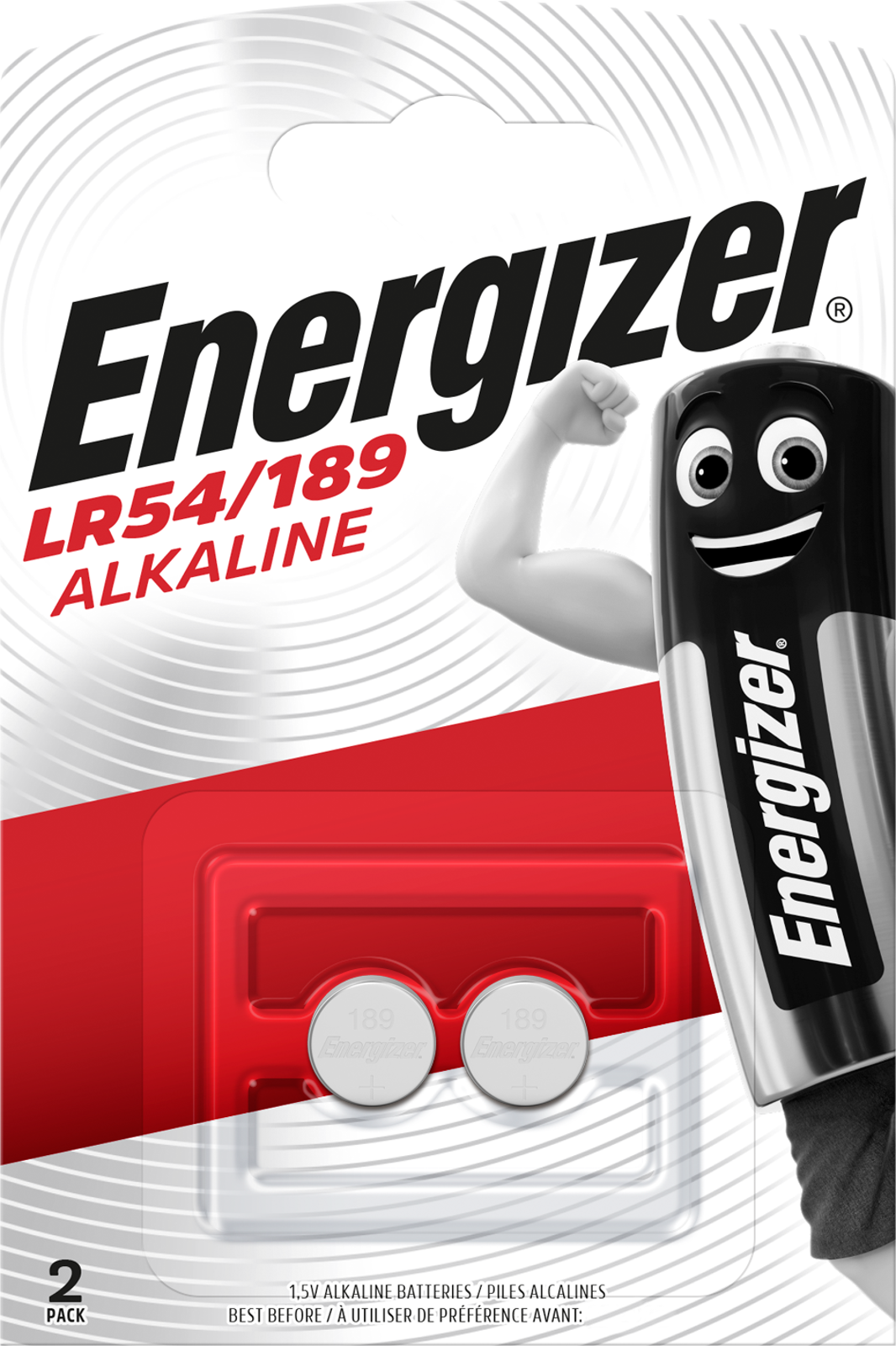 Energizer Knopfzelle 2er Blister LR54 / 189 LR1130 V10GA G10 Batterie 623059